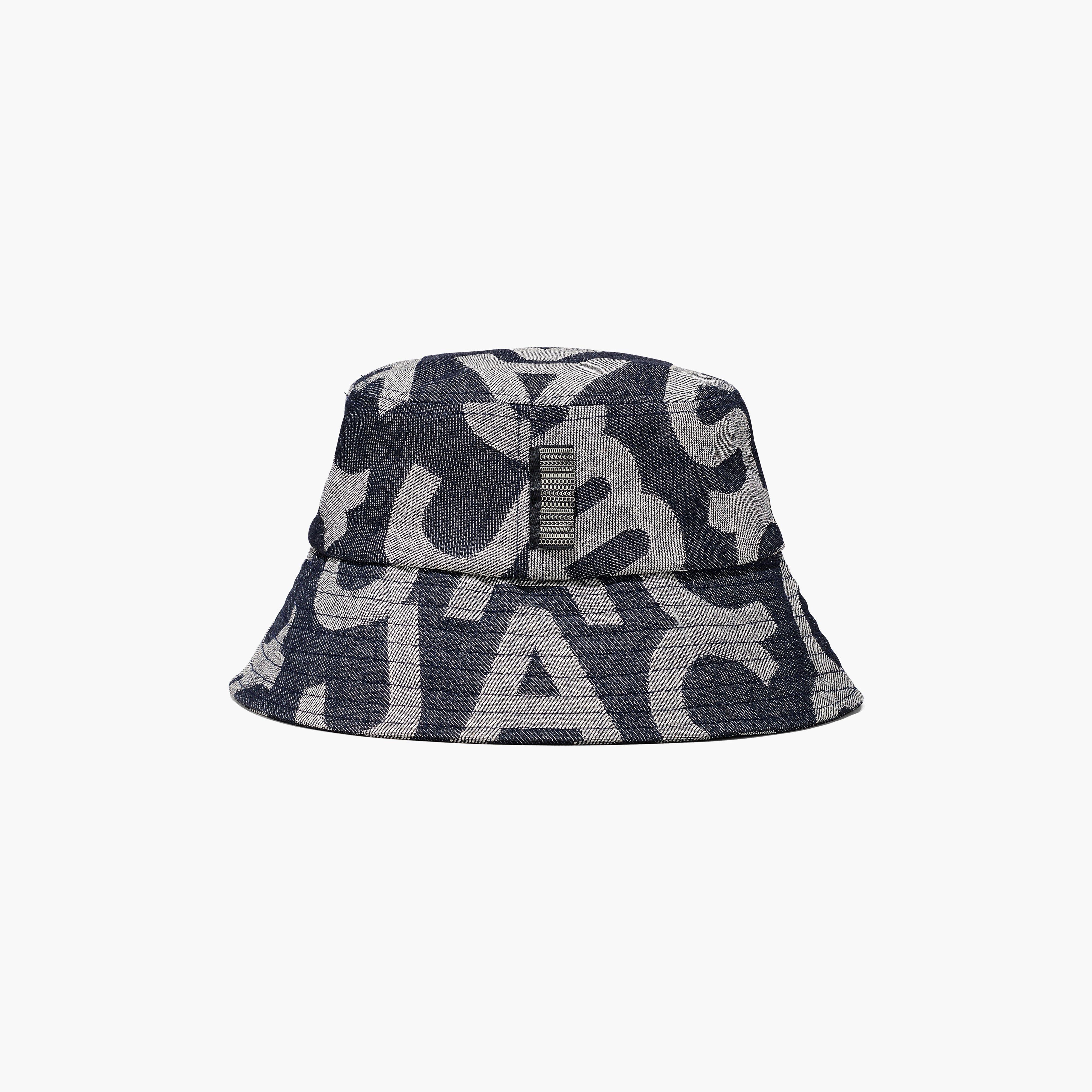 denim monogram hat