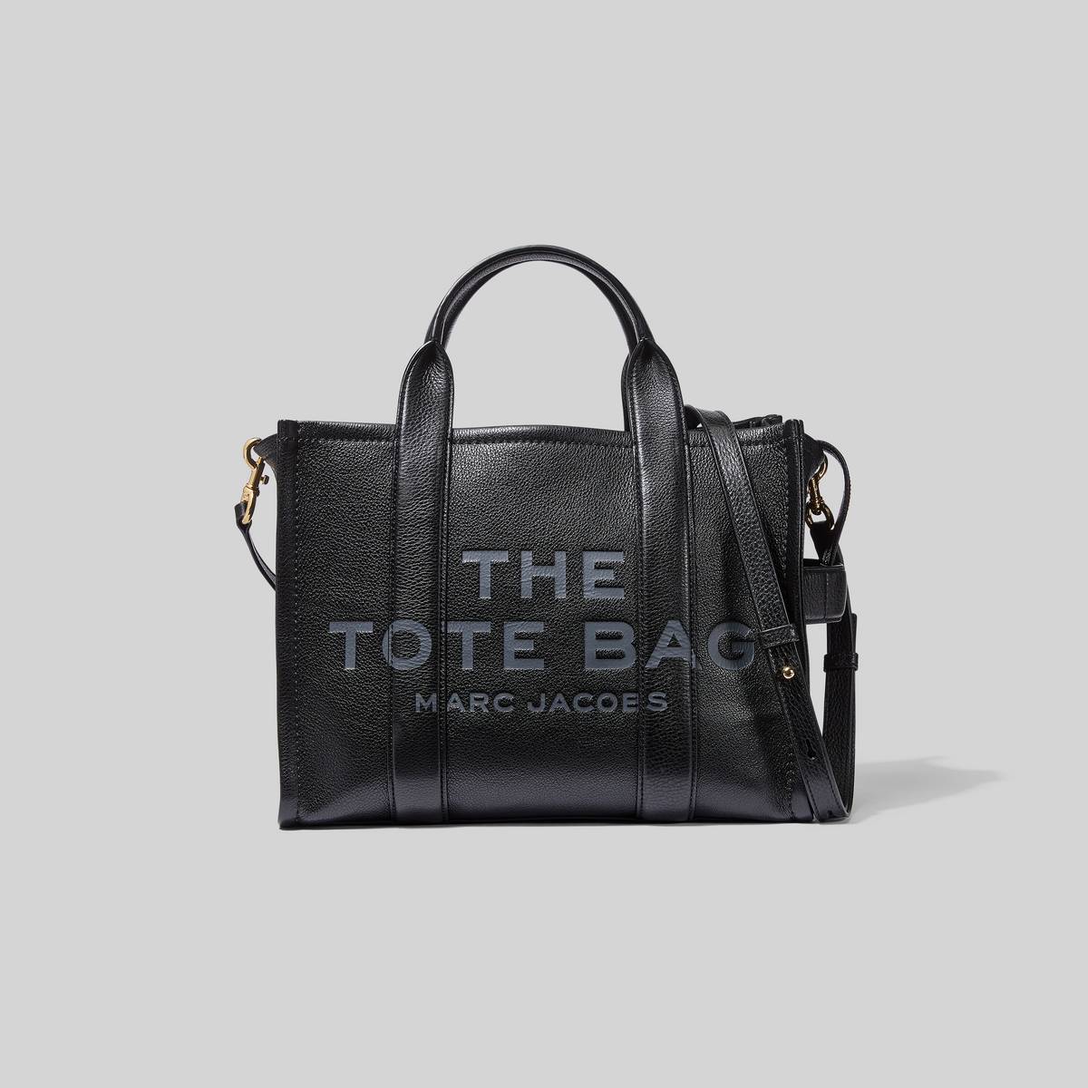 MARC JACOBS Women's The Leather Small Tote Bag in Black