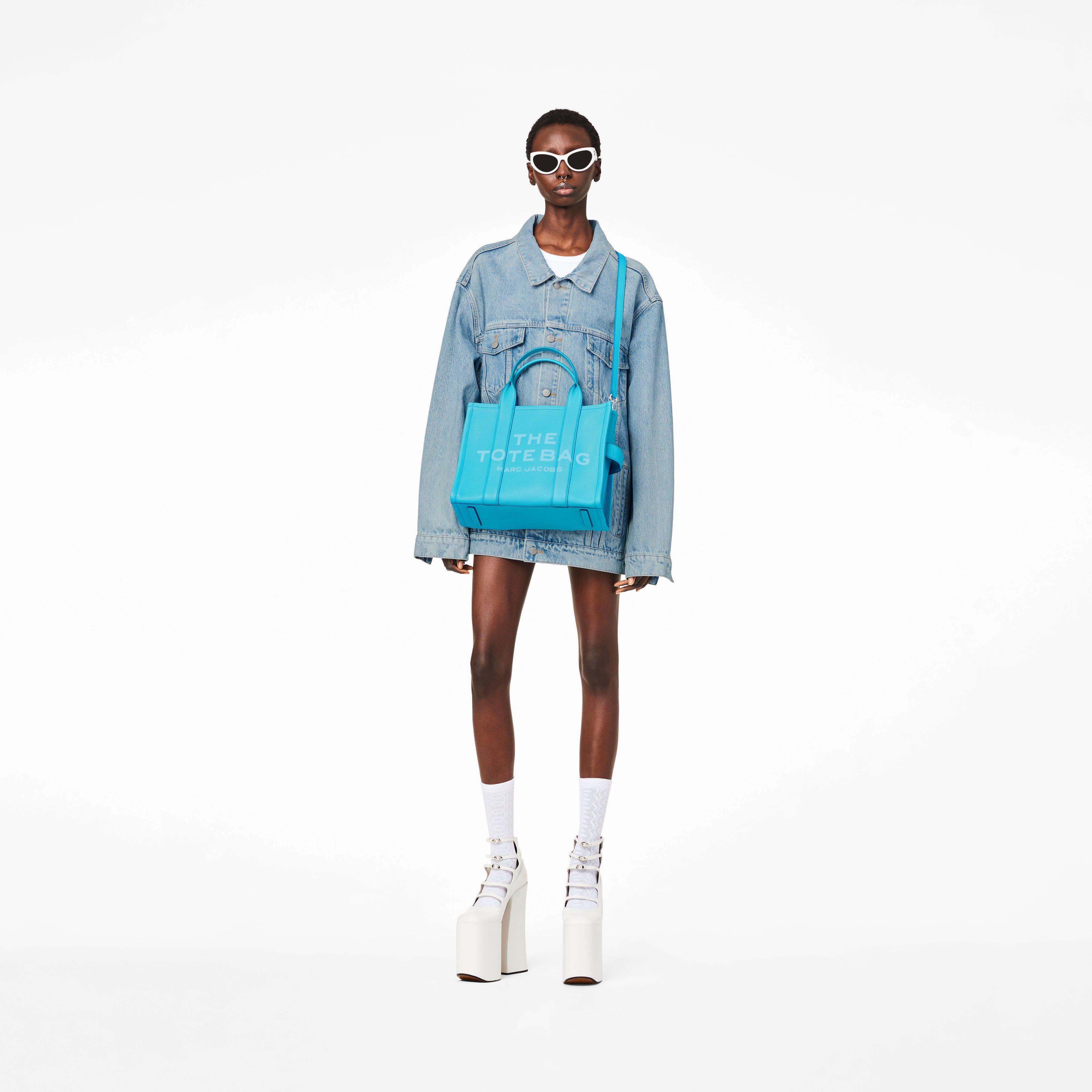 The Leather Medium Tote Bag - POOL--Alternate view