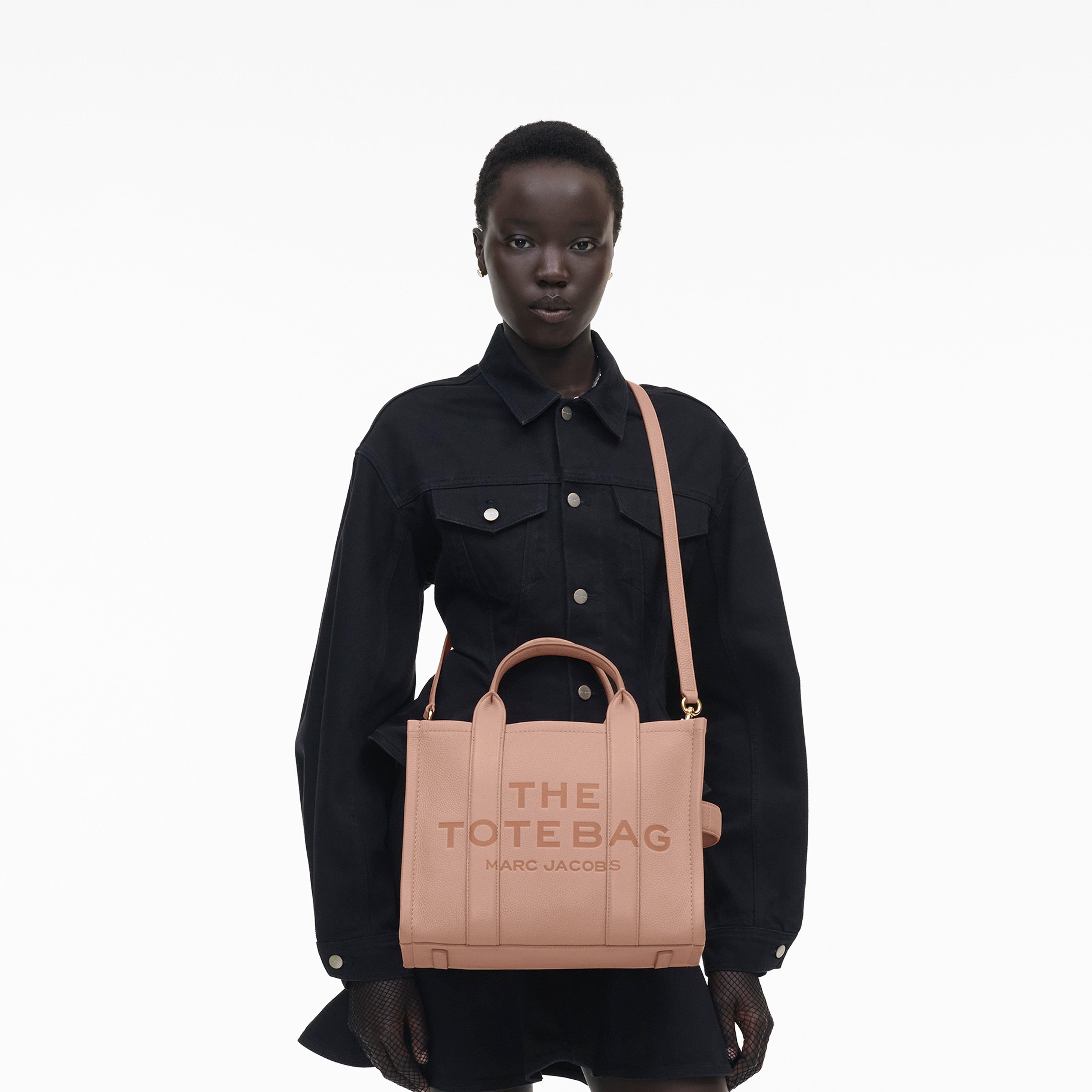 The Leather Medium Tote Bag - ROSE--Alternate view