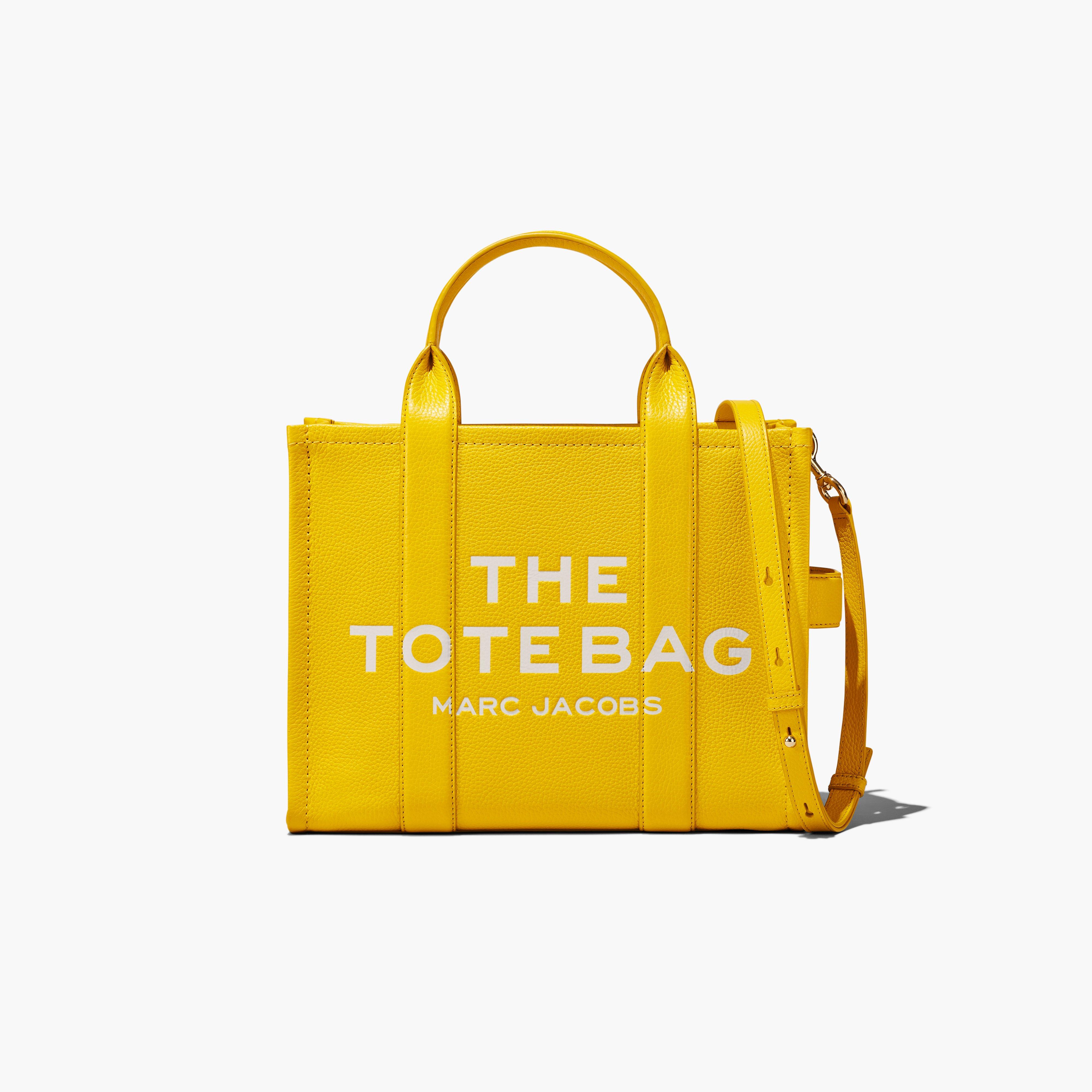 The Leather Medium Tote Bag - SUN