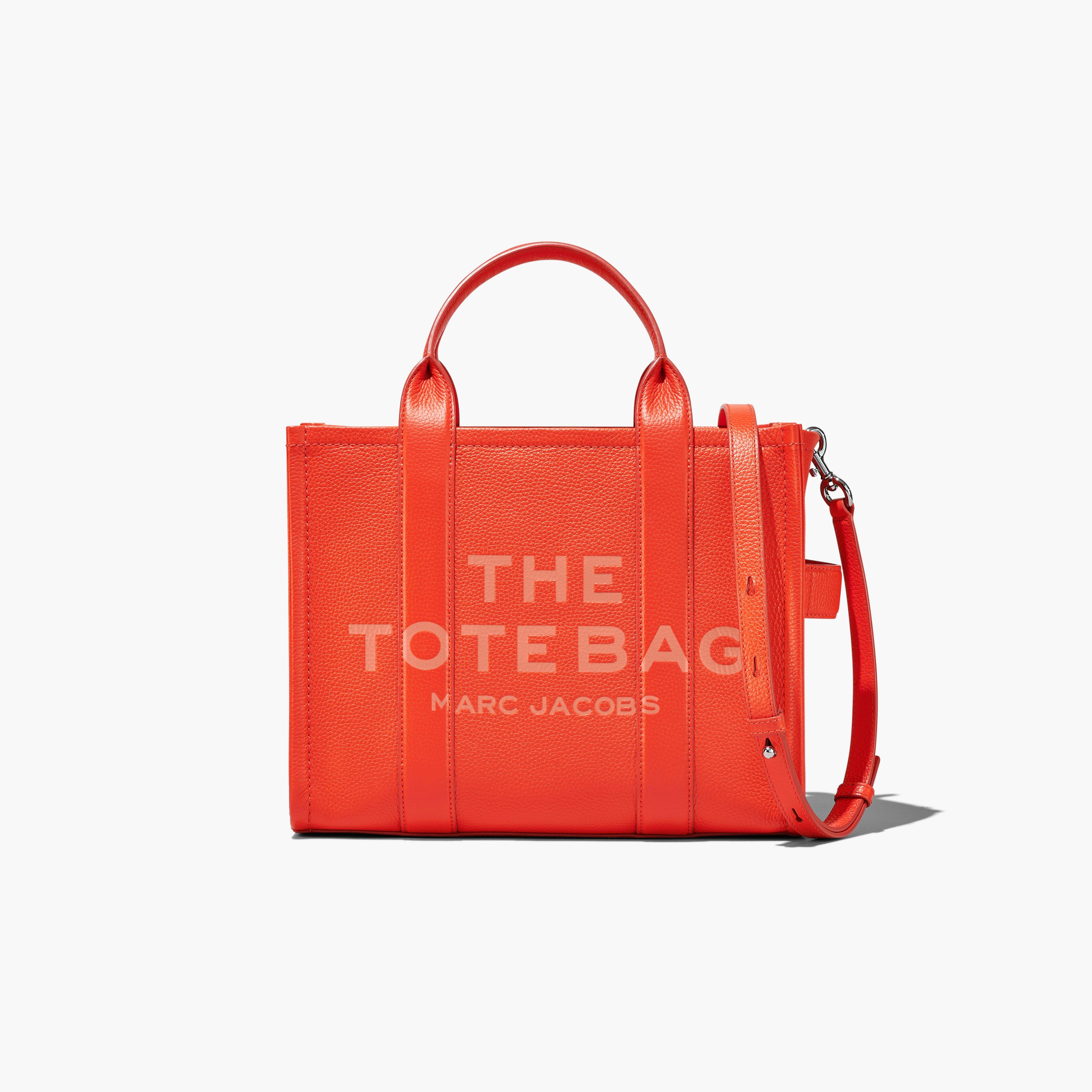 メカニカル MARC JACOBS レザー ミニ トートバッグ TRUE RED 本革製