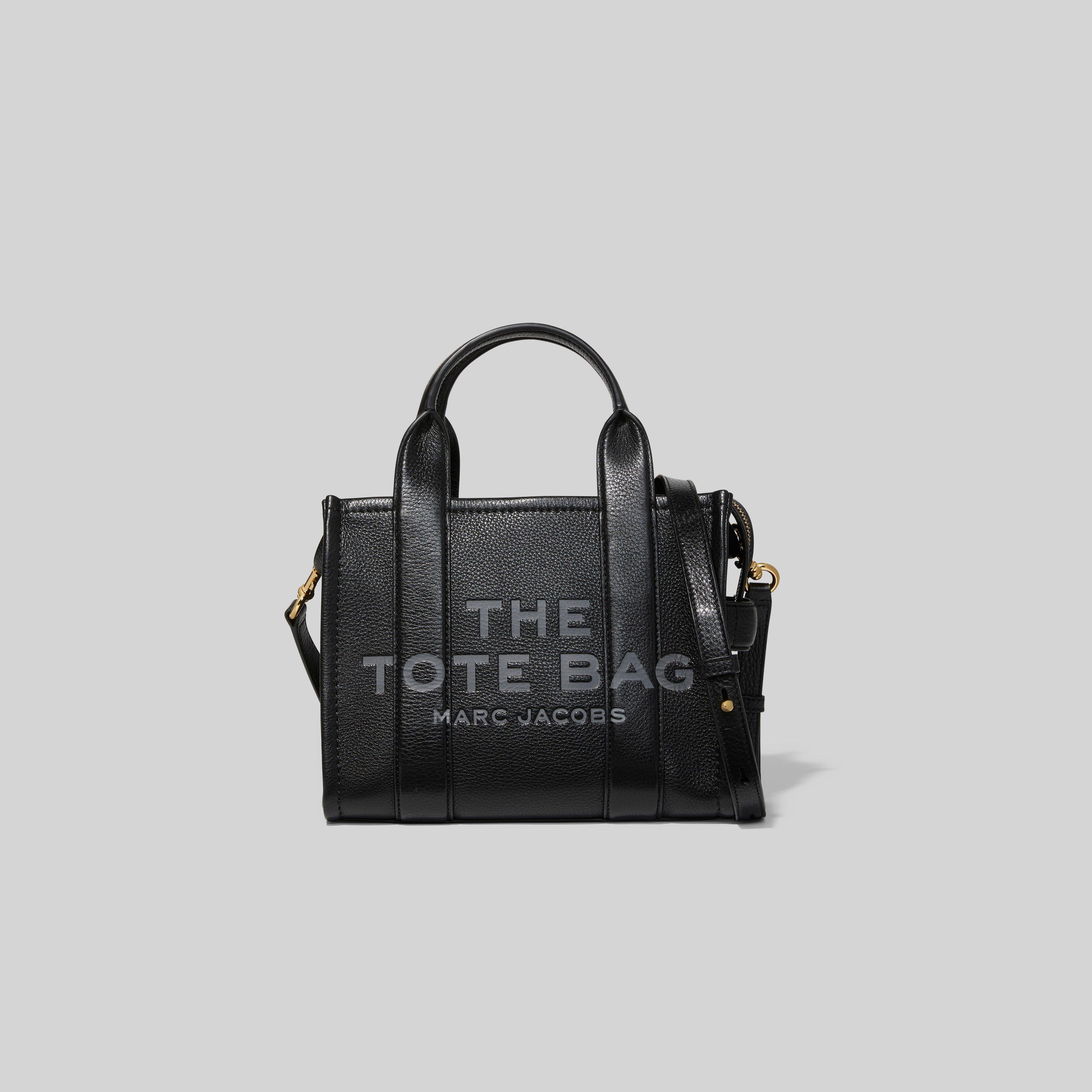 The Leather Mini Traveler Tote Bag In Black