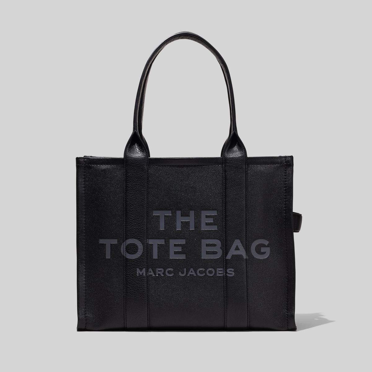 MARC JACOBS  The Leather Tote Bag in Black