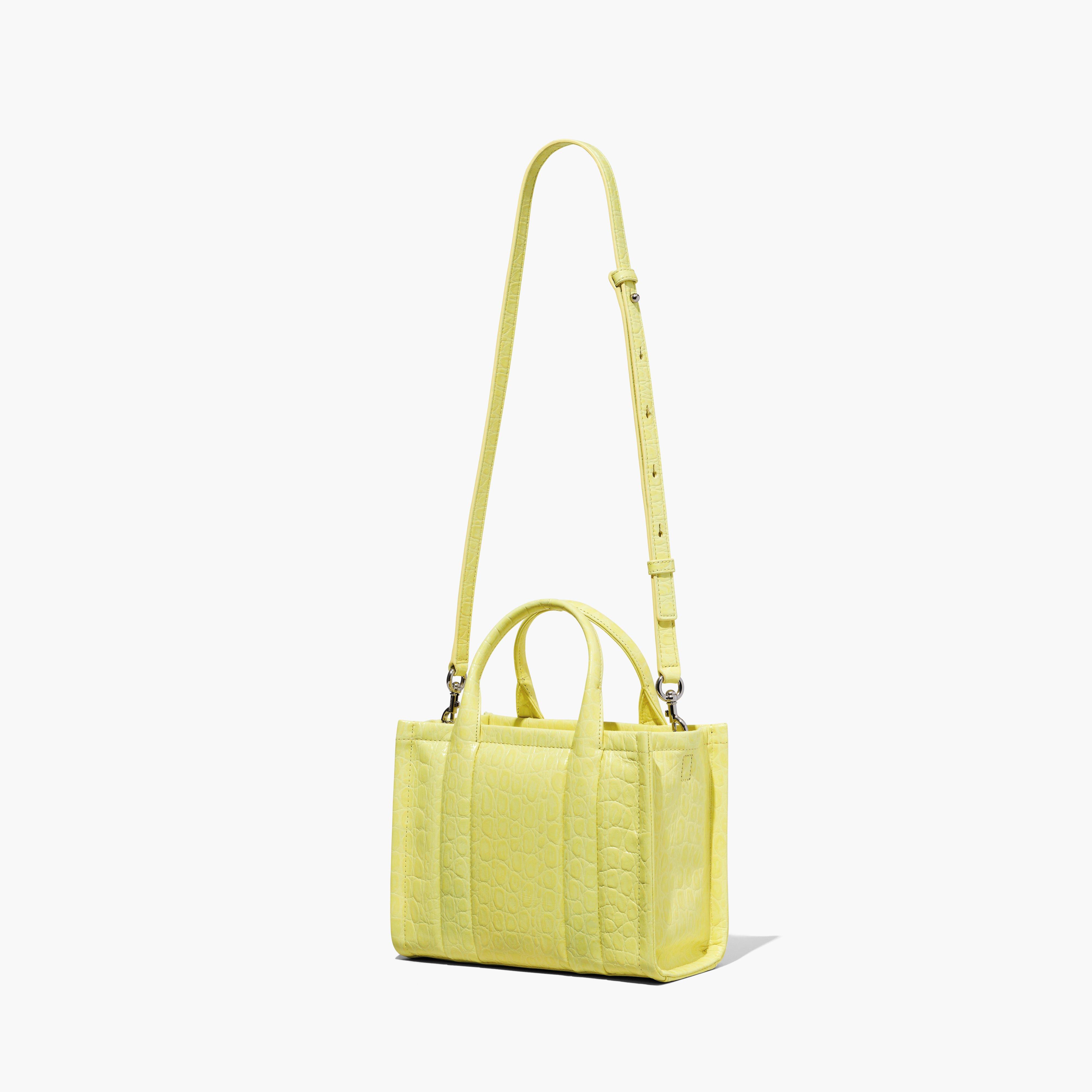 Marc Jacobs Women's The Croc-Embossed Mini Tote Bag Tender Yellow