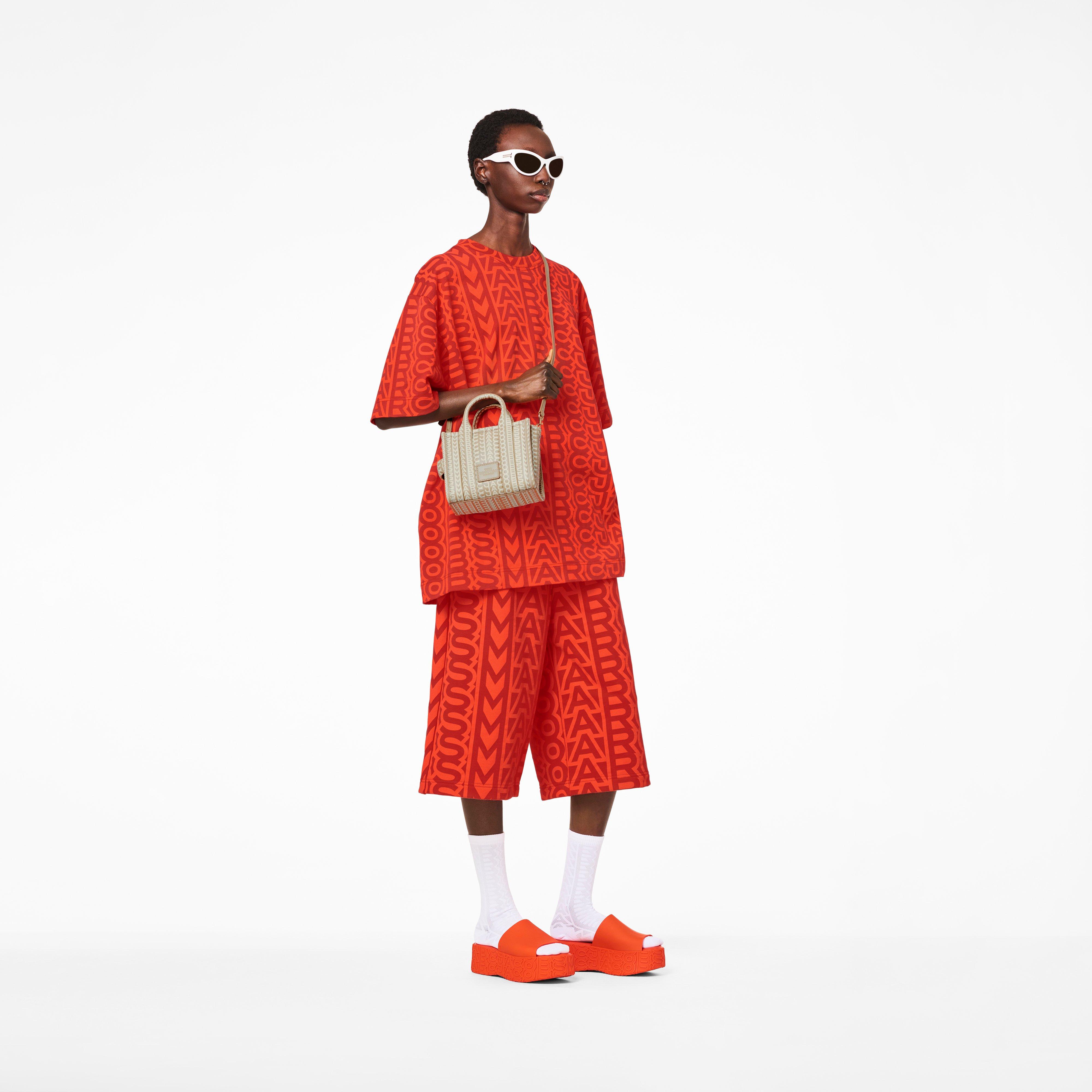 The Monogram Leather Micro Tote - KHAKI--Alternate view