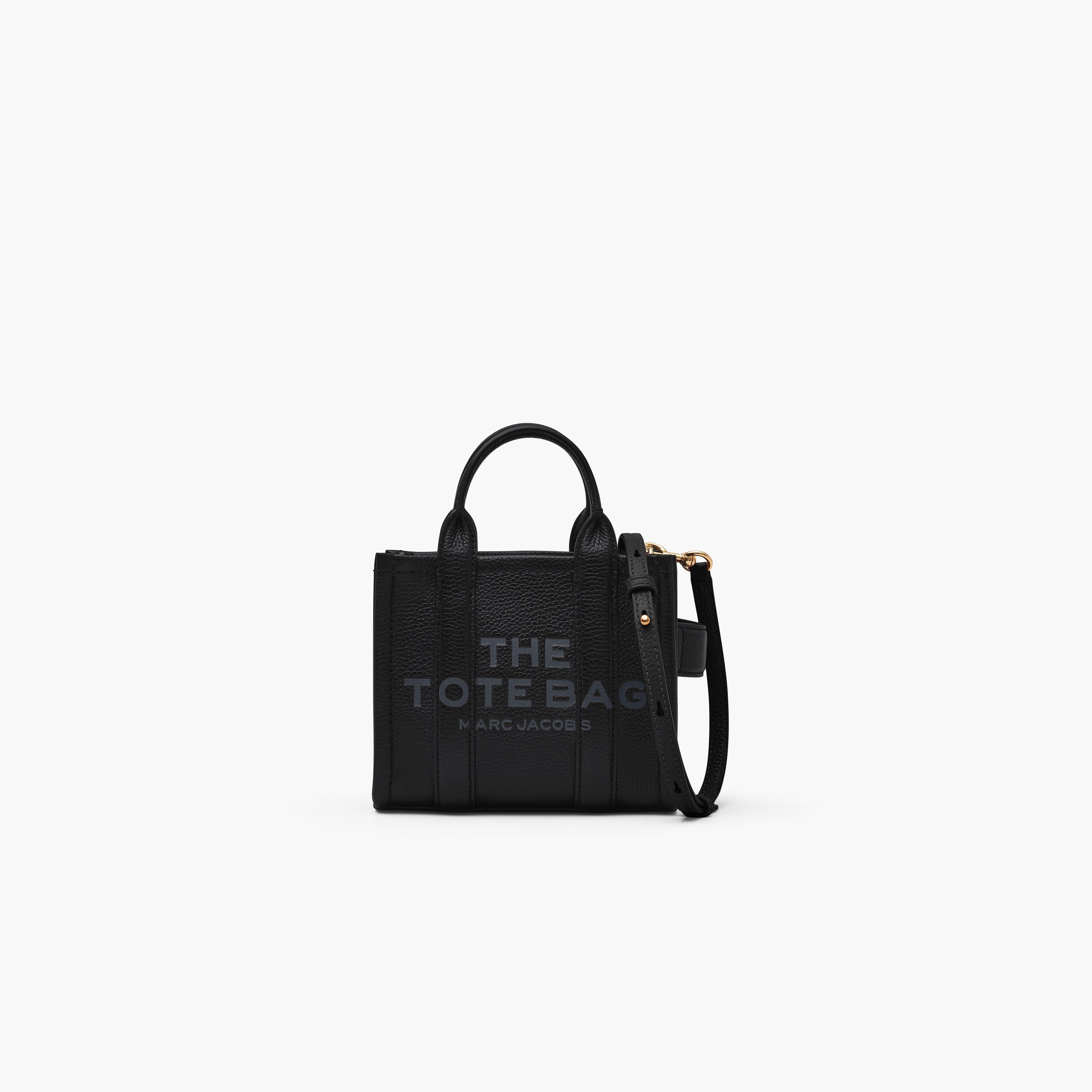 The Leather Micro Tote Bag - BLACK