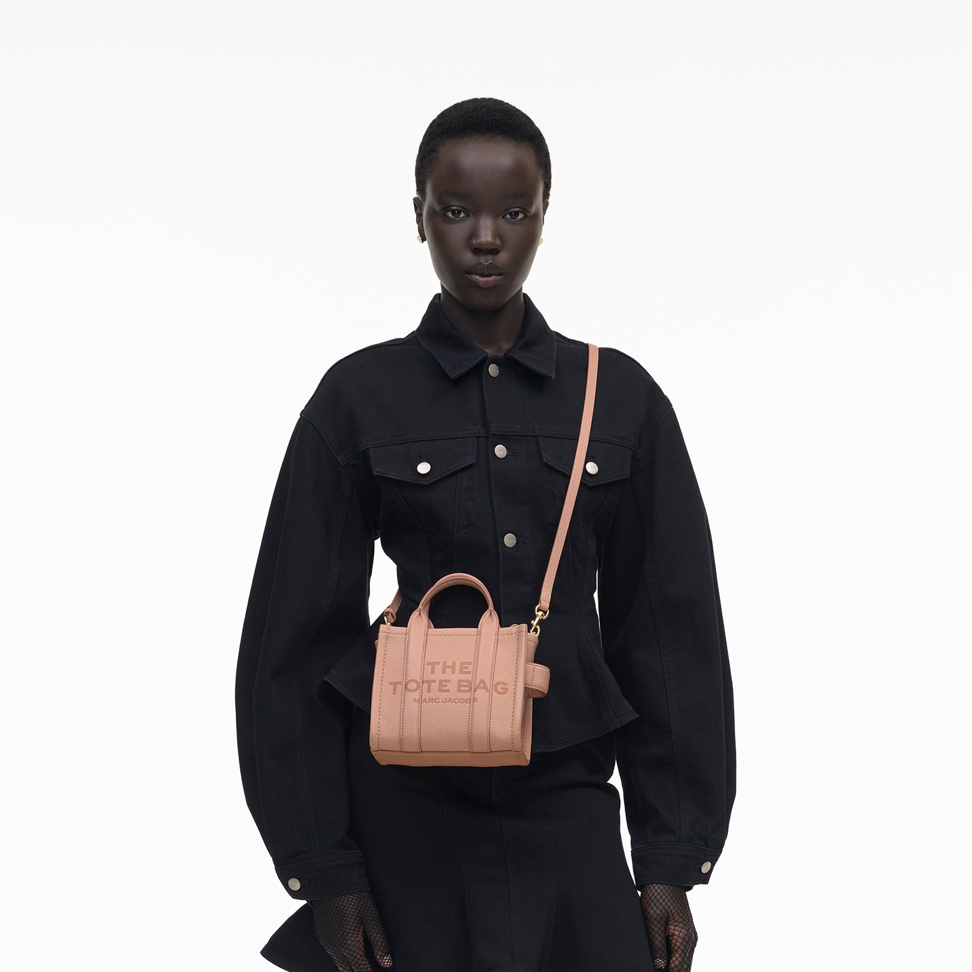 The Leather Micro Tote Bag - ROSE--Alternate view