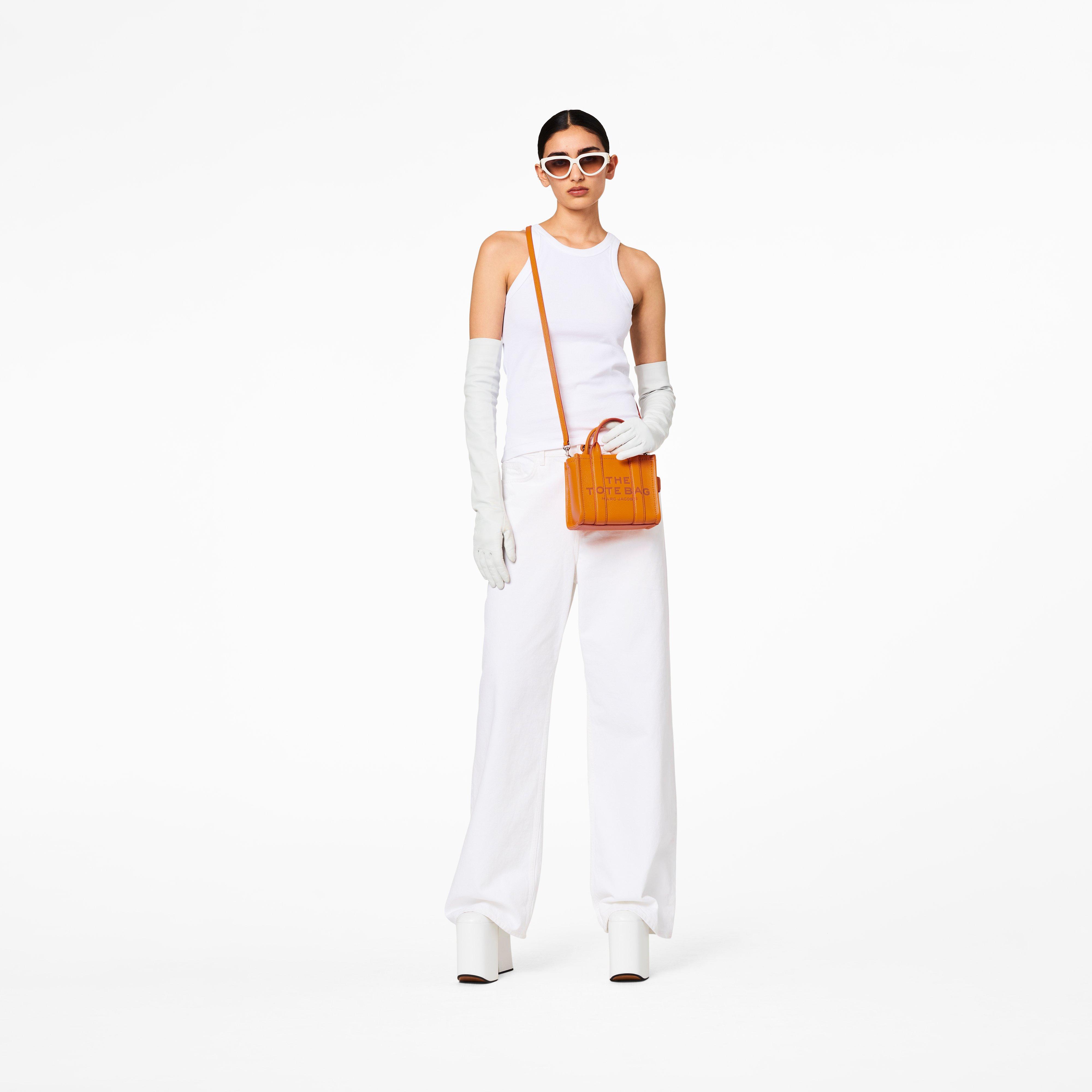 The Leather Micro Tote Bag - SCORCHED--Alternate view