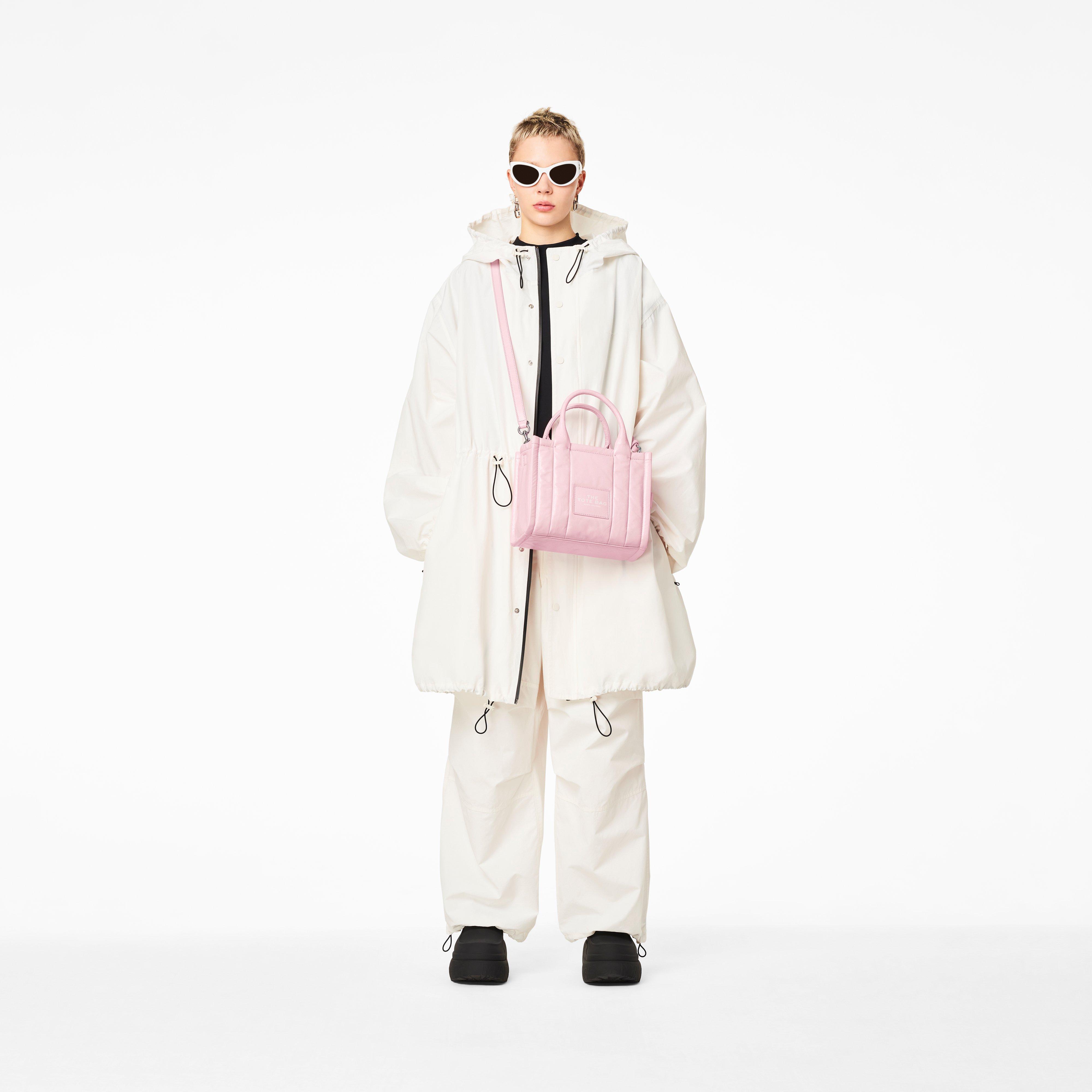 The Shiny Crinkle Mini Tote - BUBBLEGUM--Alternate view