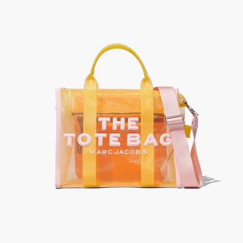 The Colorblock Mesh Medium Tote Bag