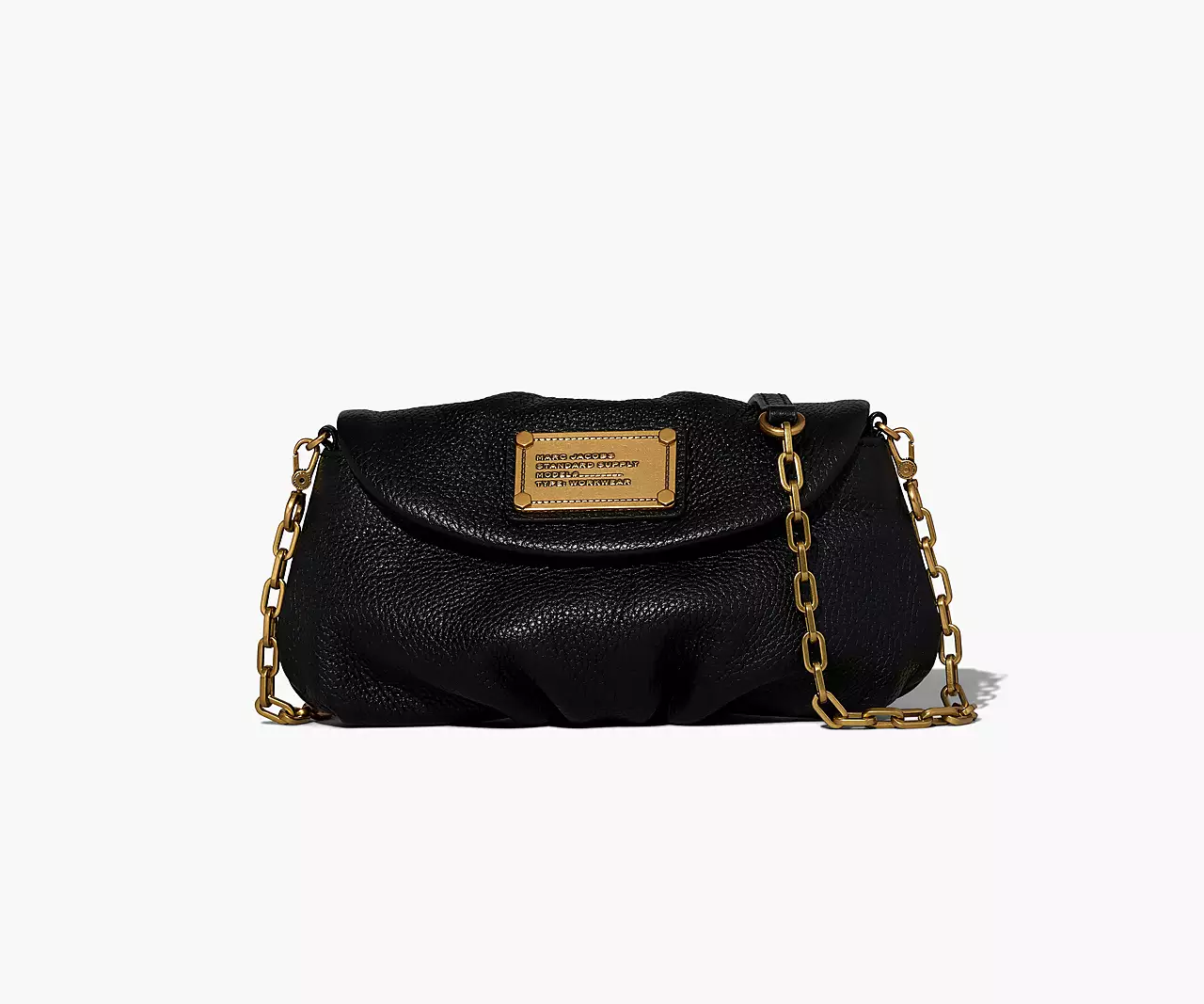 Marc Jacobs Re-Edition Karlie Black Pebble Leather Bag H164L03FA22