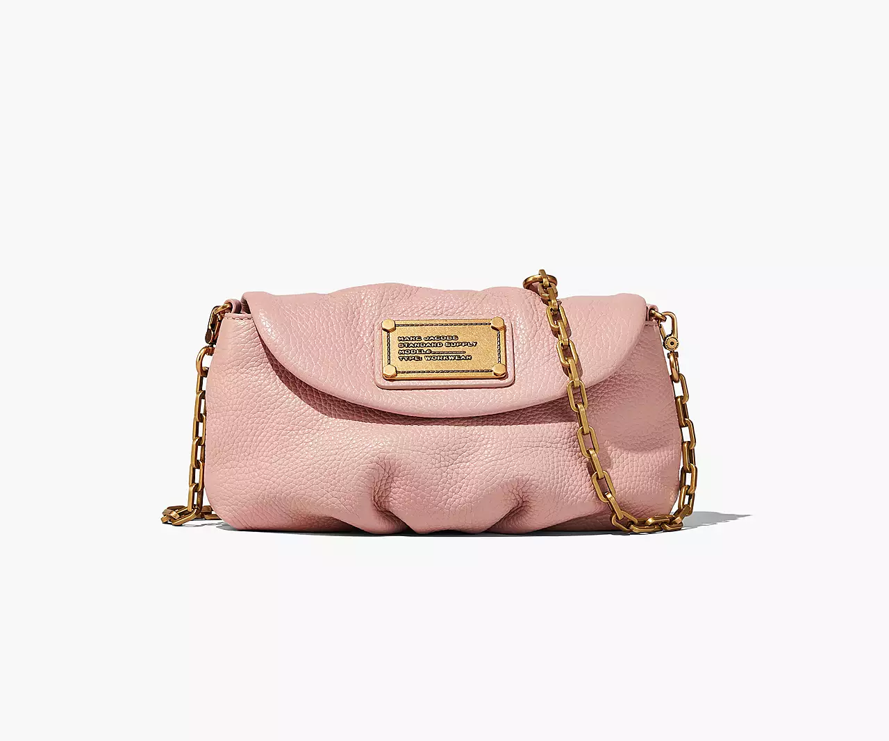 Marc Jacobs Re-Edition Karlie New Rose Pebble Leather Bag H164L03FA22