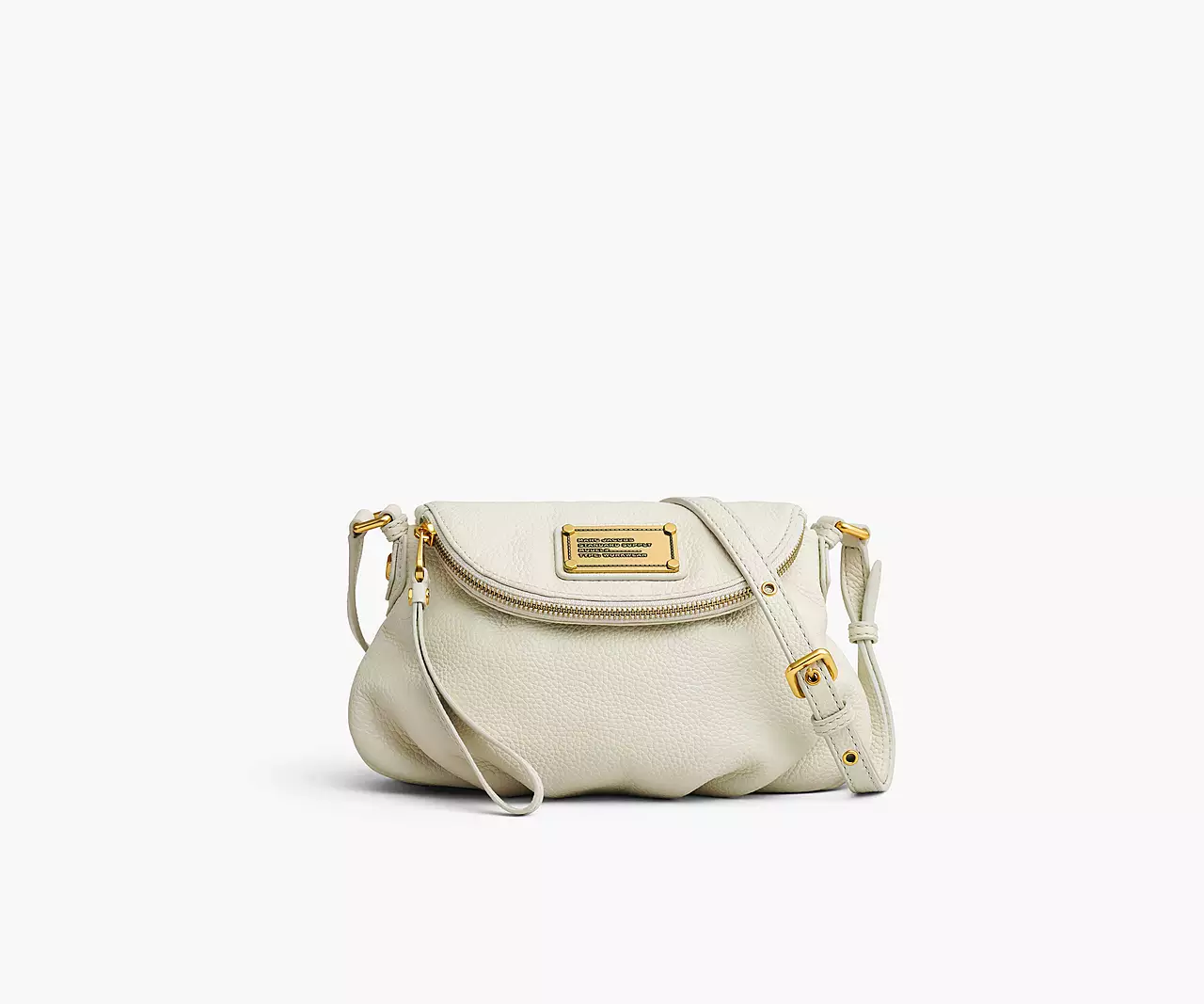 Marc Jacobs Re-Edition Mini Natasha Cloud White Pebble Leather Bag H165L03FA22