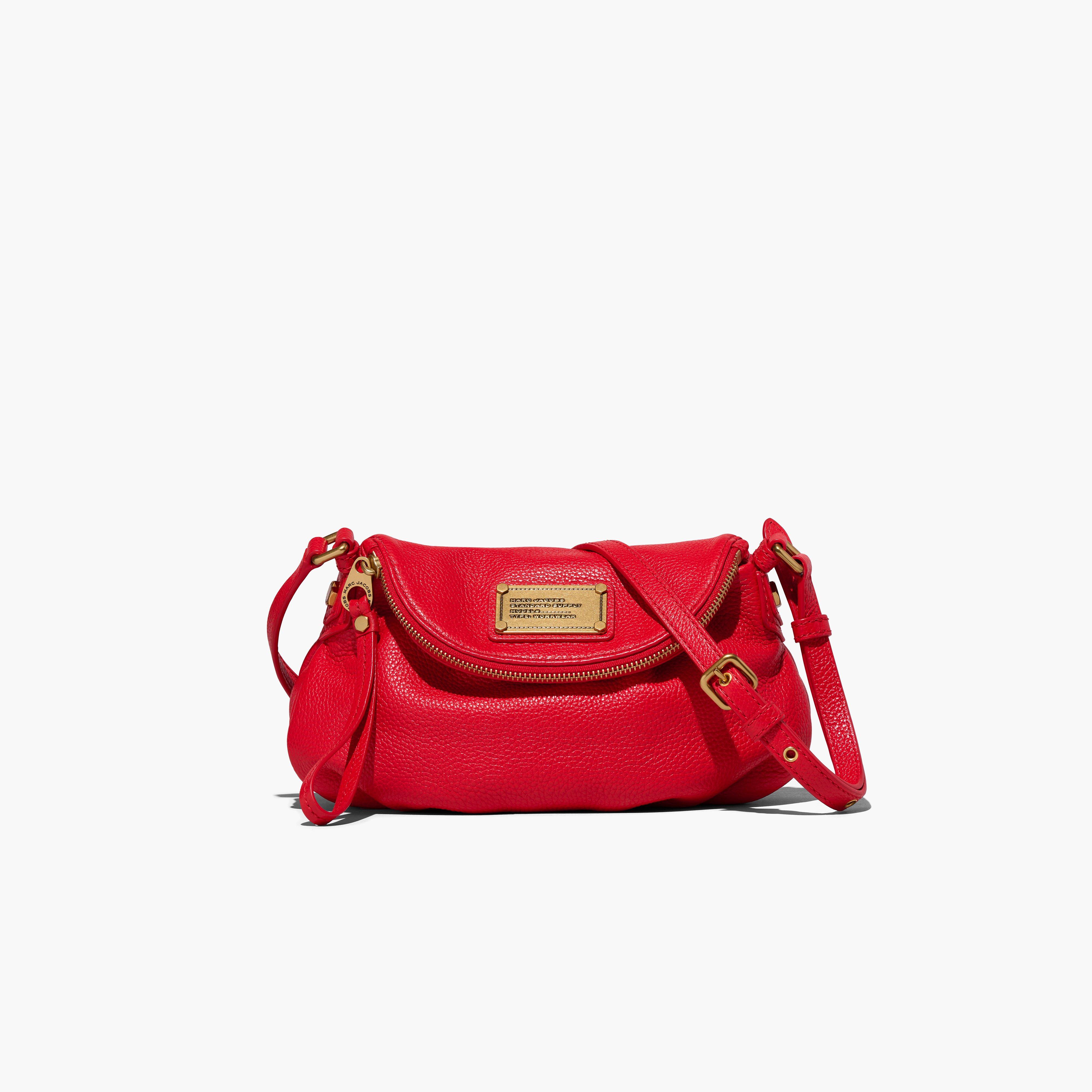 Marc Jacobs Re-Edition Mini Natasha True Red Pebble Leather Bag H165L03FA22