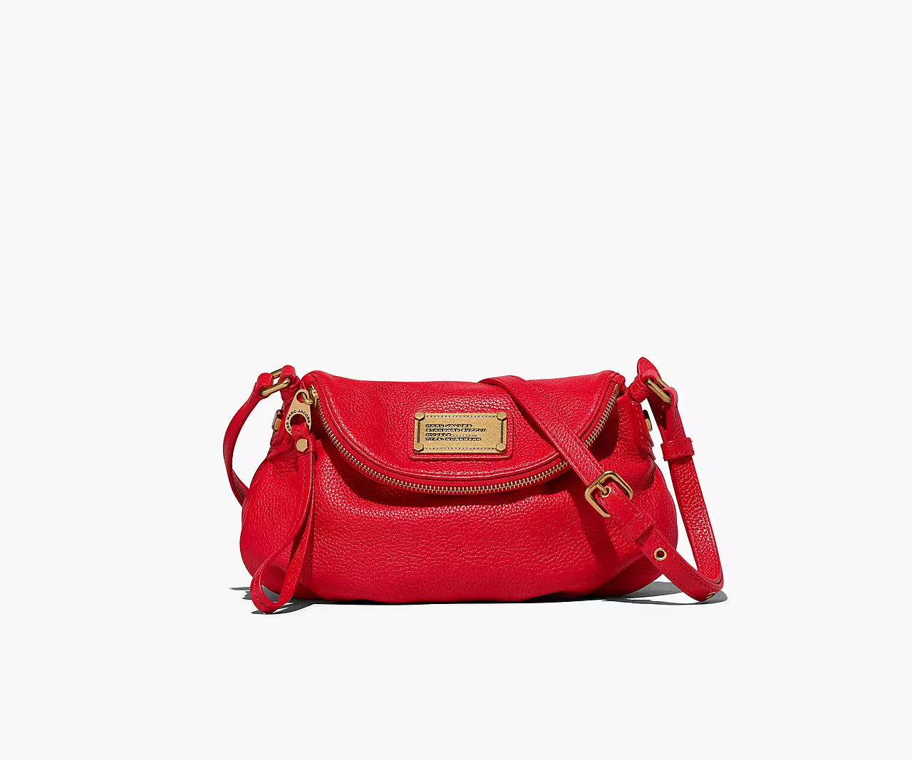 Marc Jacobs Re-Edition Mini Natasha True Red Pebble Leather Bag H165L03FA22