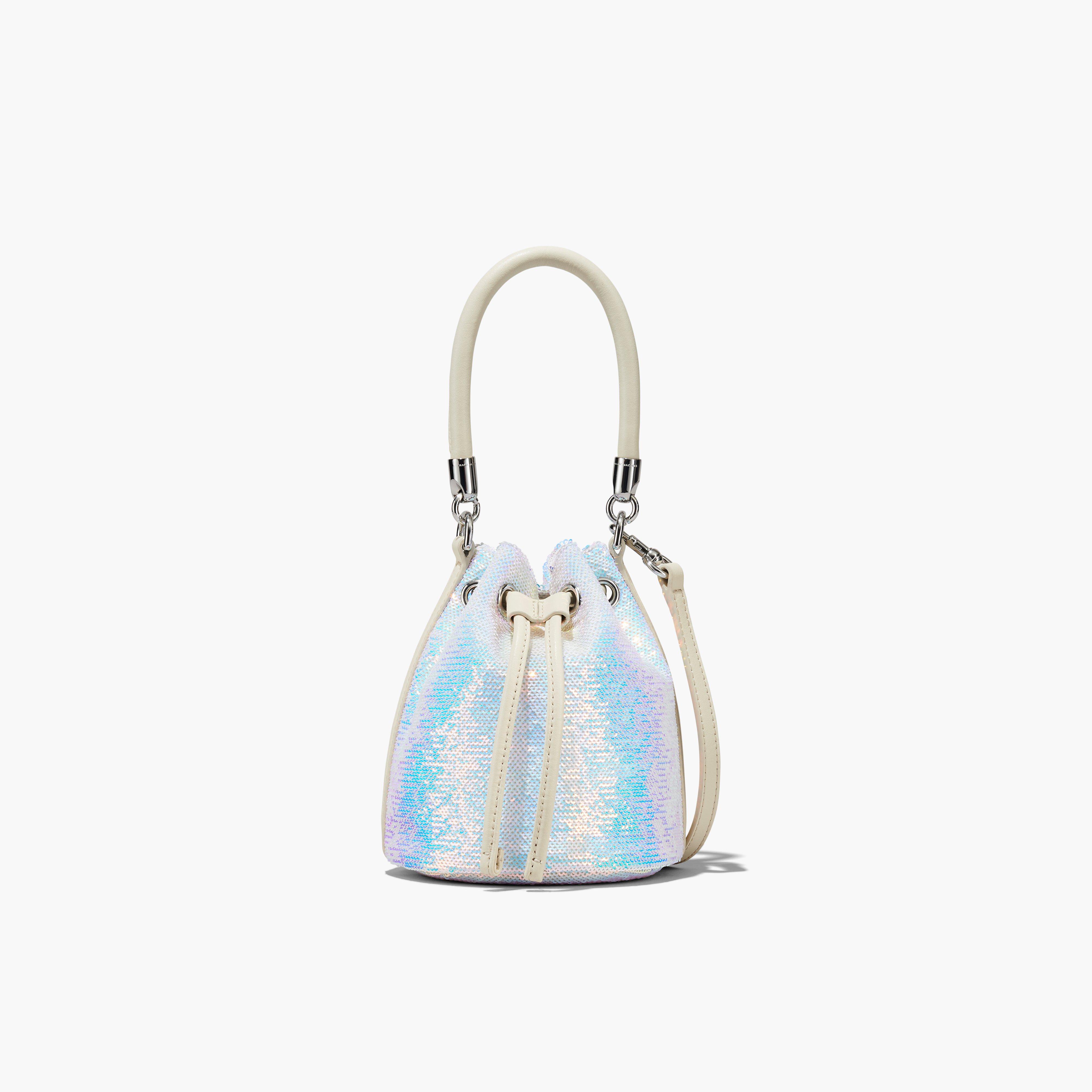 The Sequin Micro Bucket Bag - IRIDIESCENT