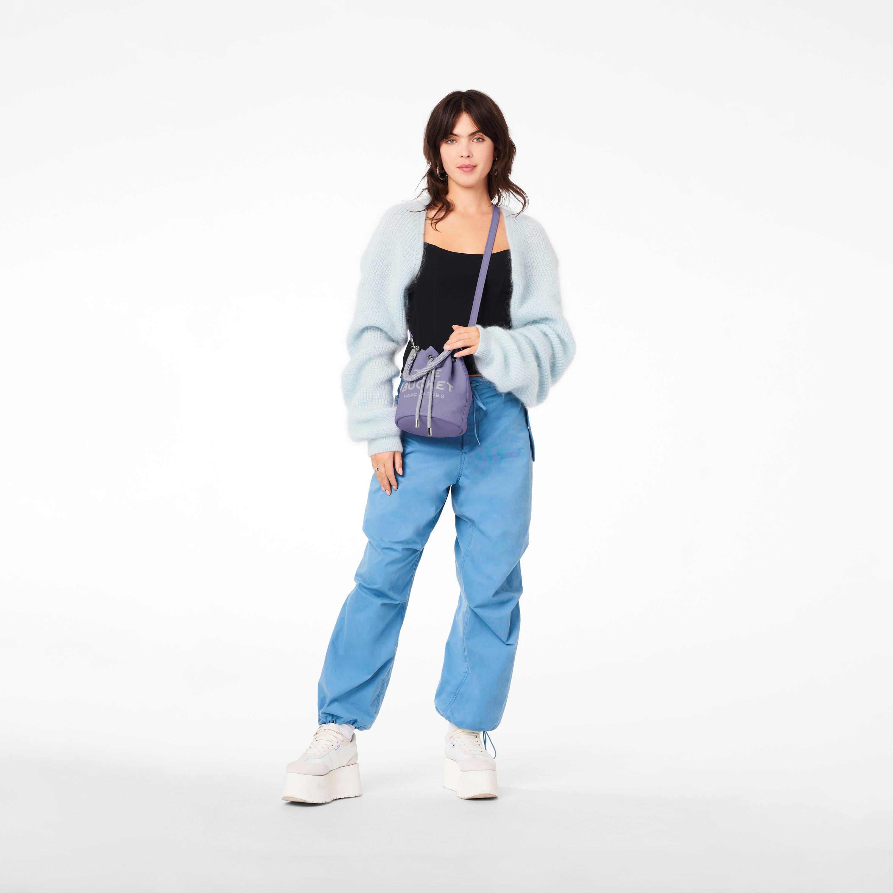 The Leather Bucket Bag - DAYBREAK--Alternate view