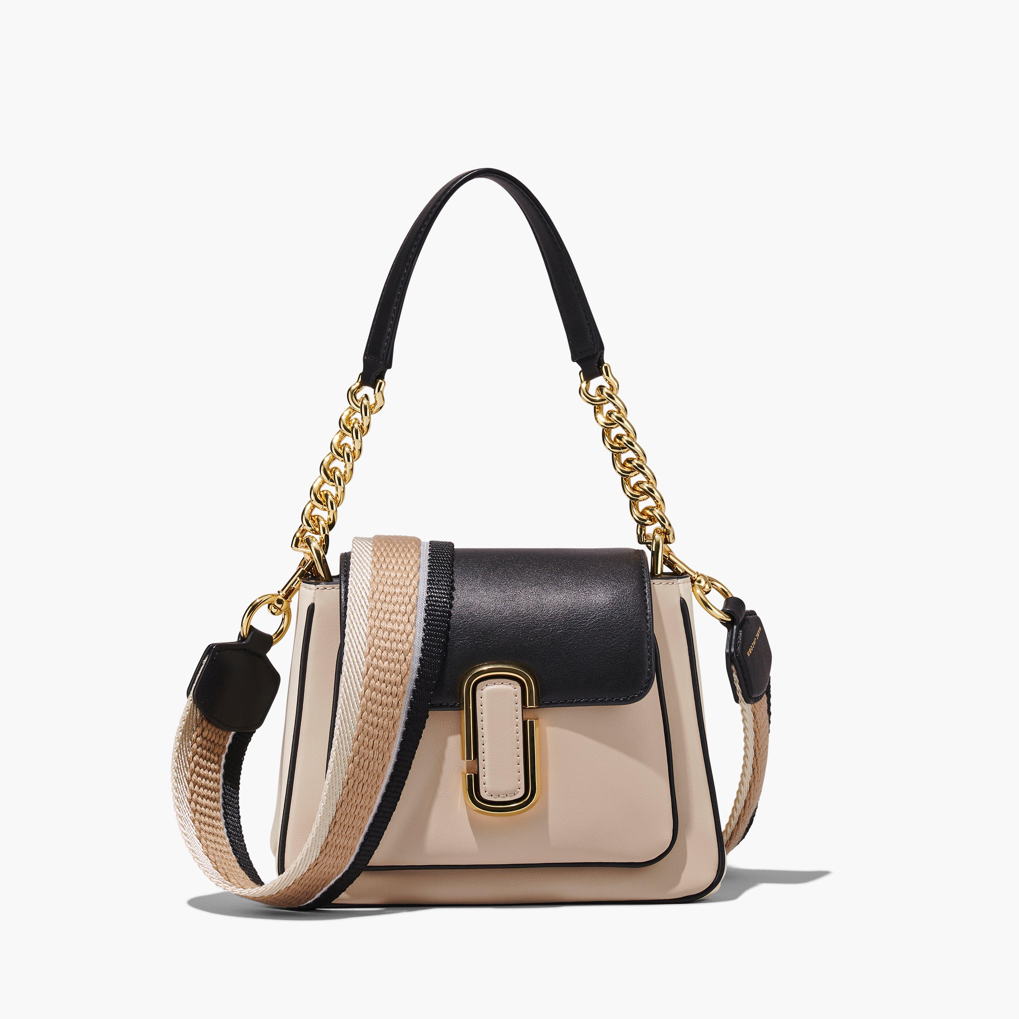 The Colorblock J Marc Chain Mini Satchel - GREIGE MULTI