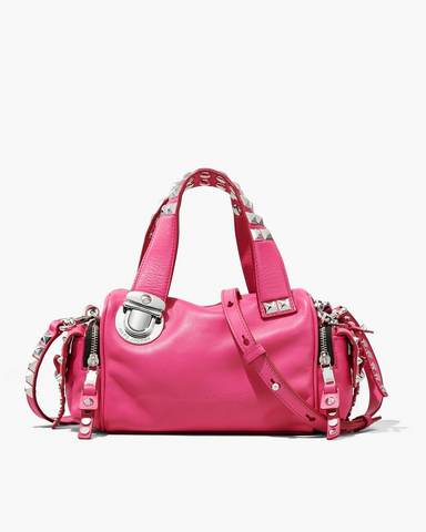Marc by Marc jacobs The Studded Pushlock Mini Satchel,MAGENTA