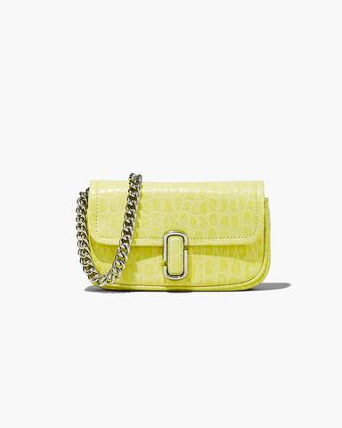 Marc by Marc jacobs The Croc-Embossed J Marc Mini Shoulder Bag,TENDER YELLOW