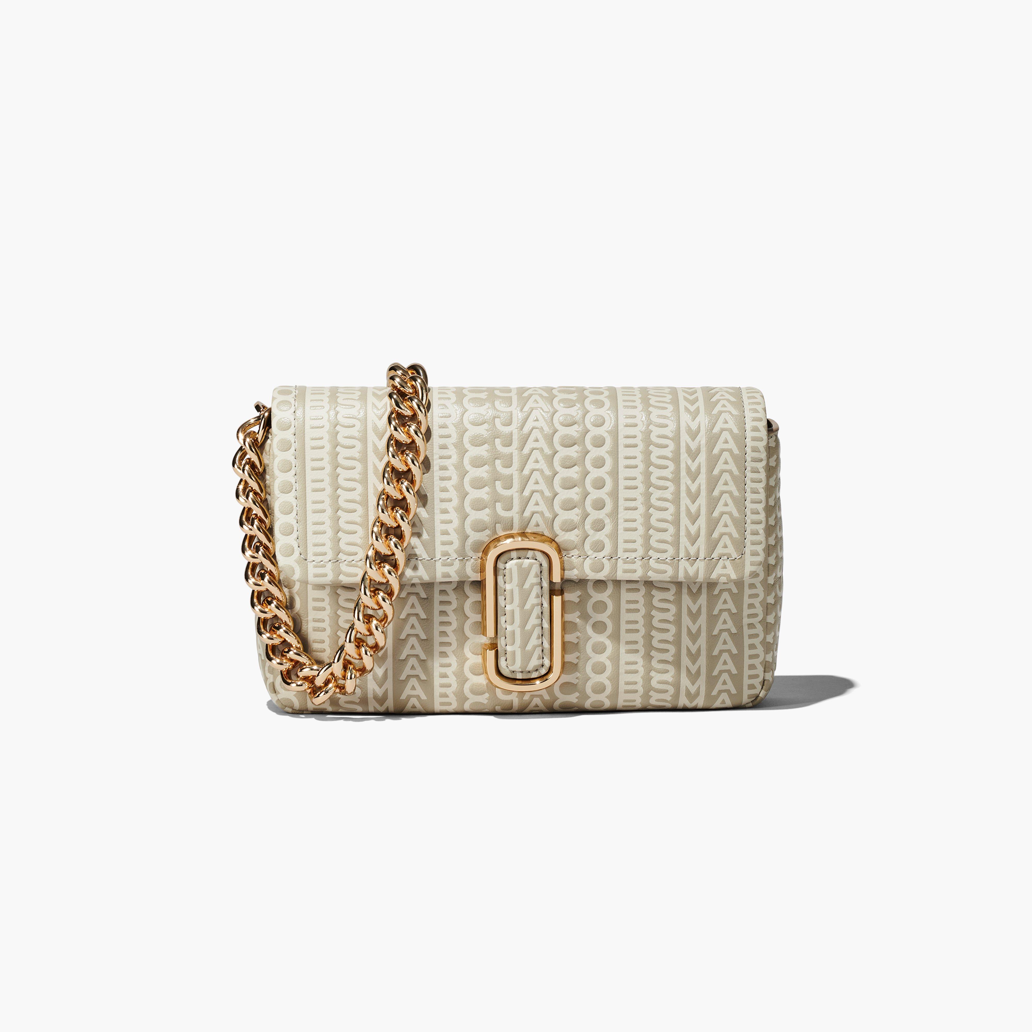 The Monogram Leather J Marc Shoulder Bag - KHAKI