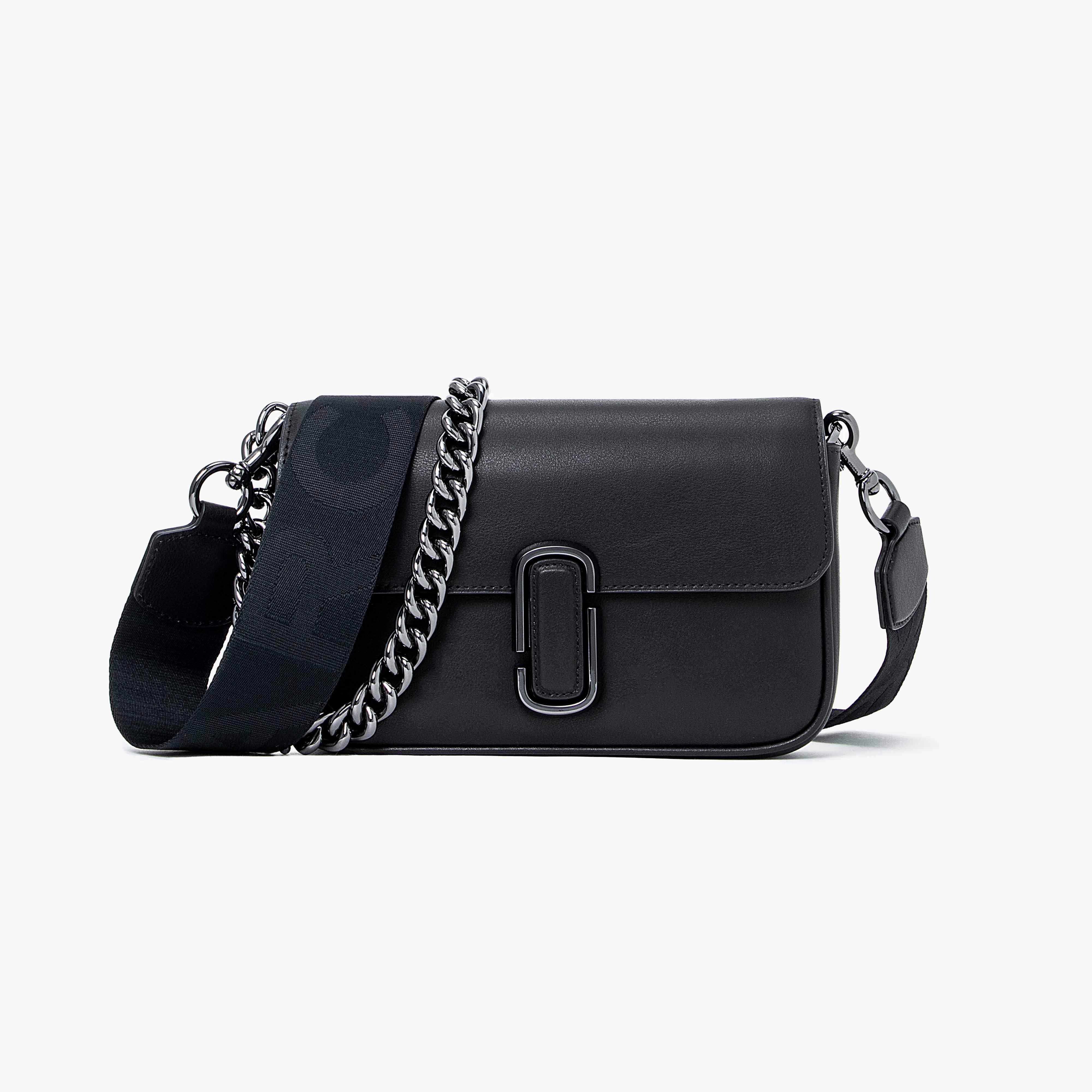 The J Marc Shoulder Bag - BLACK/GUNMETAL