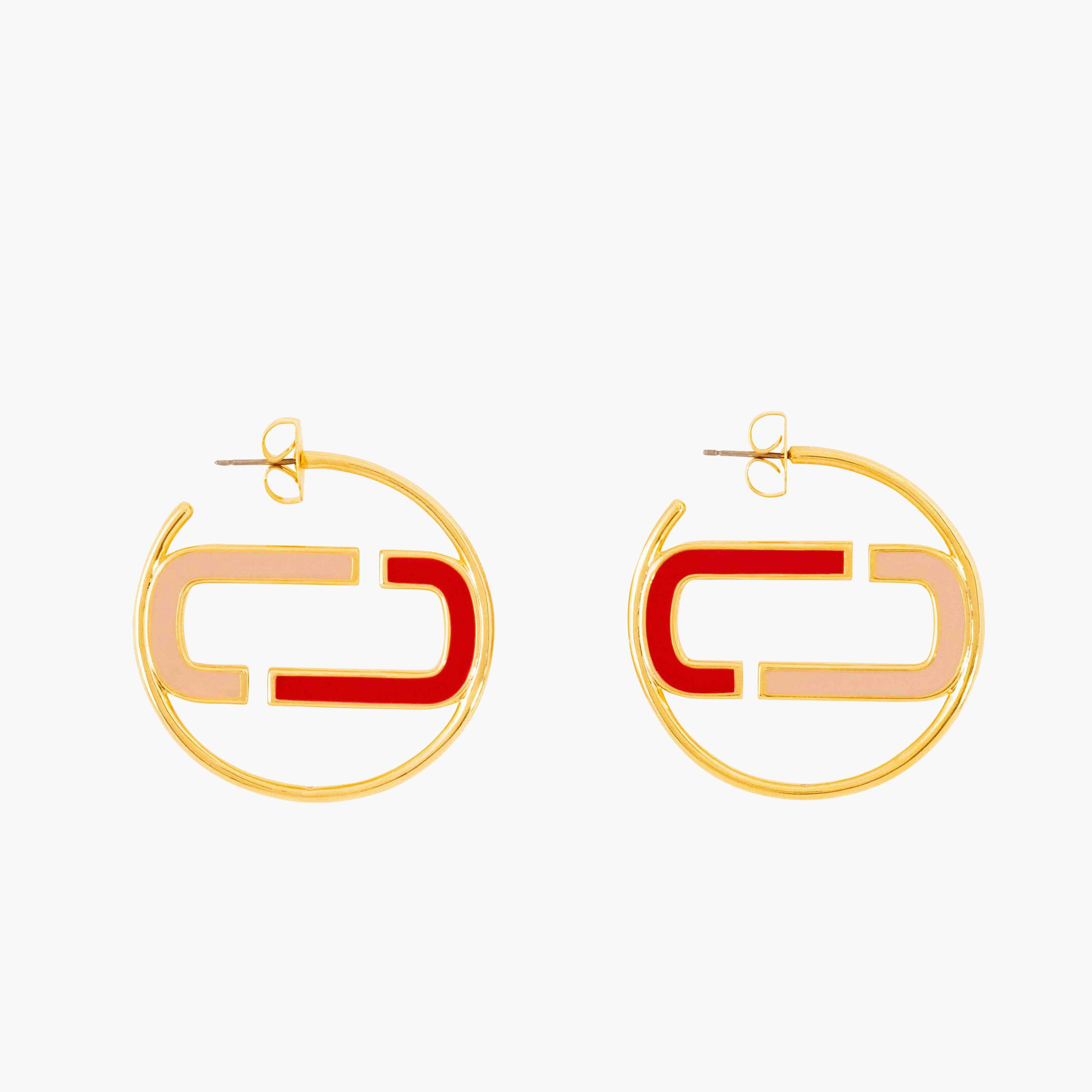 The J Marc Colorblock Hoops(Earrings)