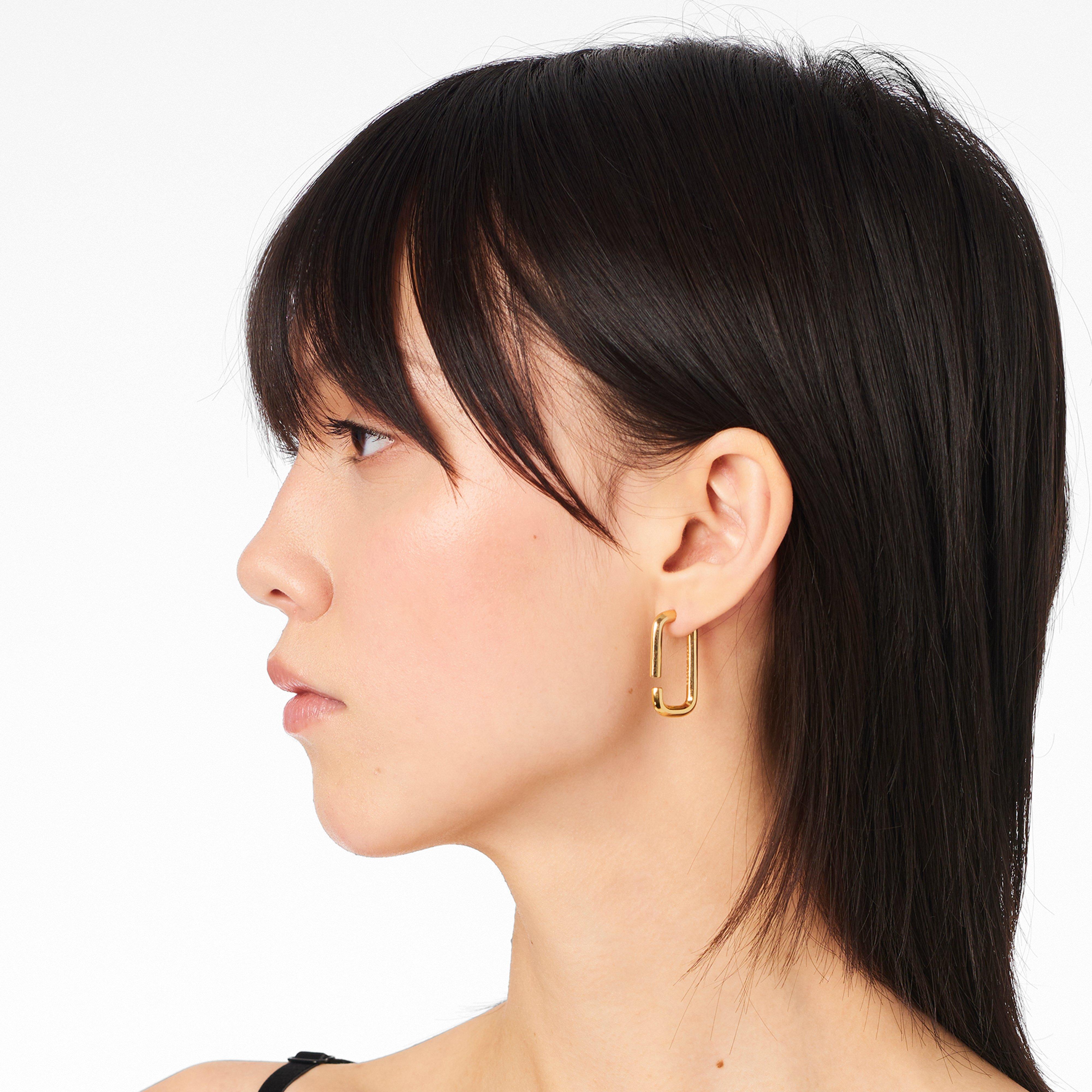 The J Marc Hoops - GOLD--Alternate view