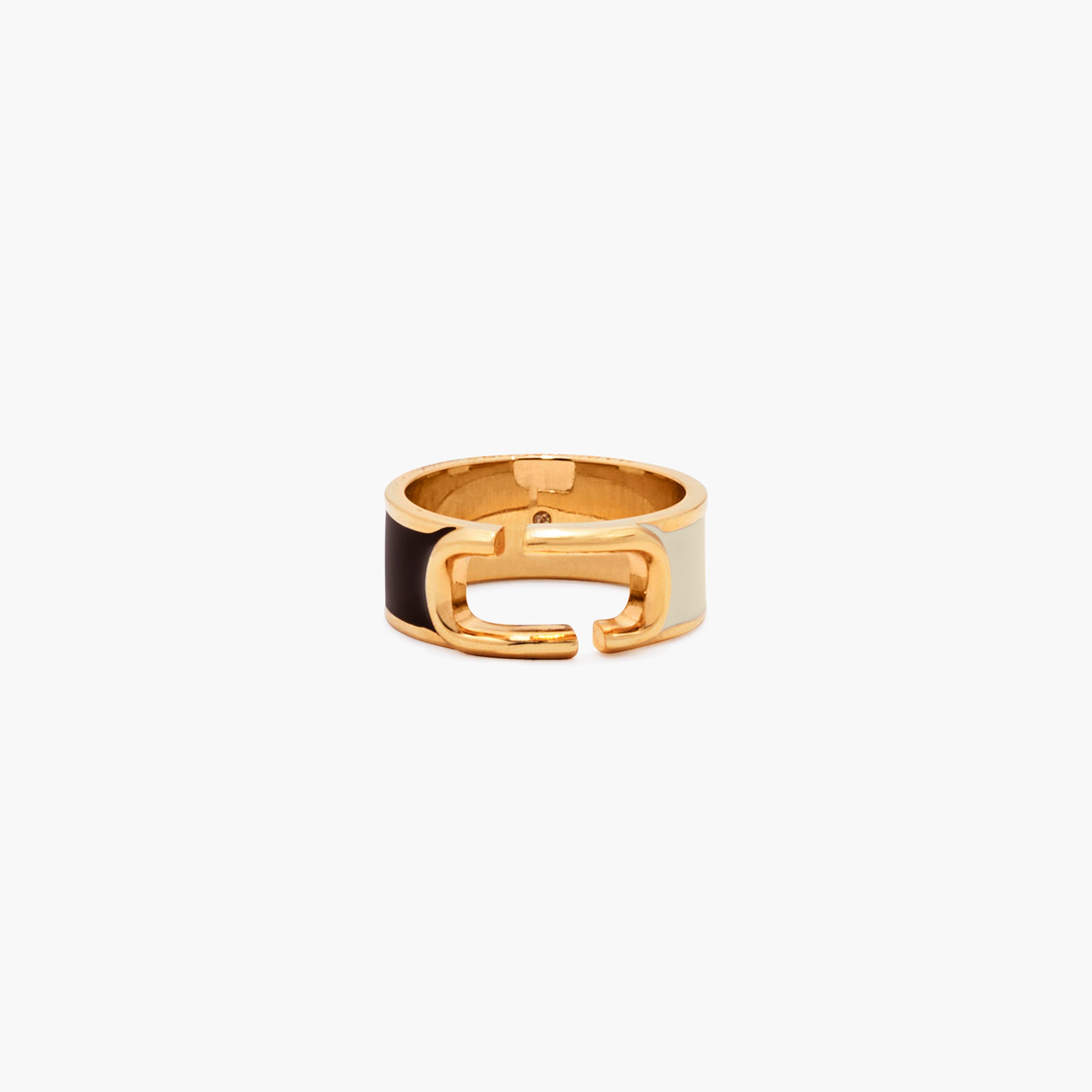 The J Marc Colorblock Ring - BLACK MULTI/GOLD