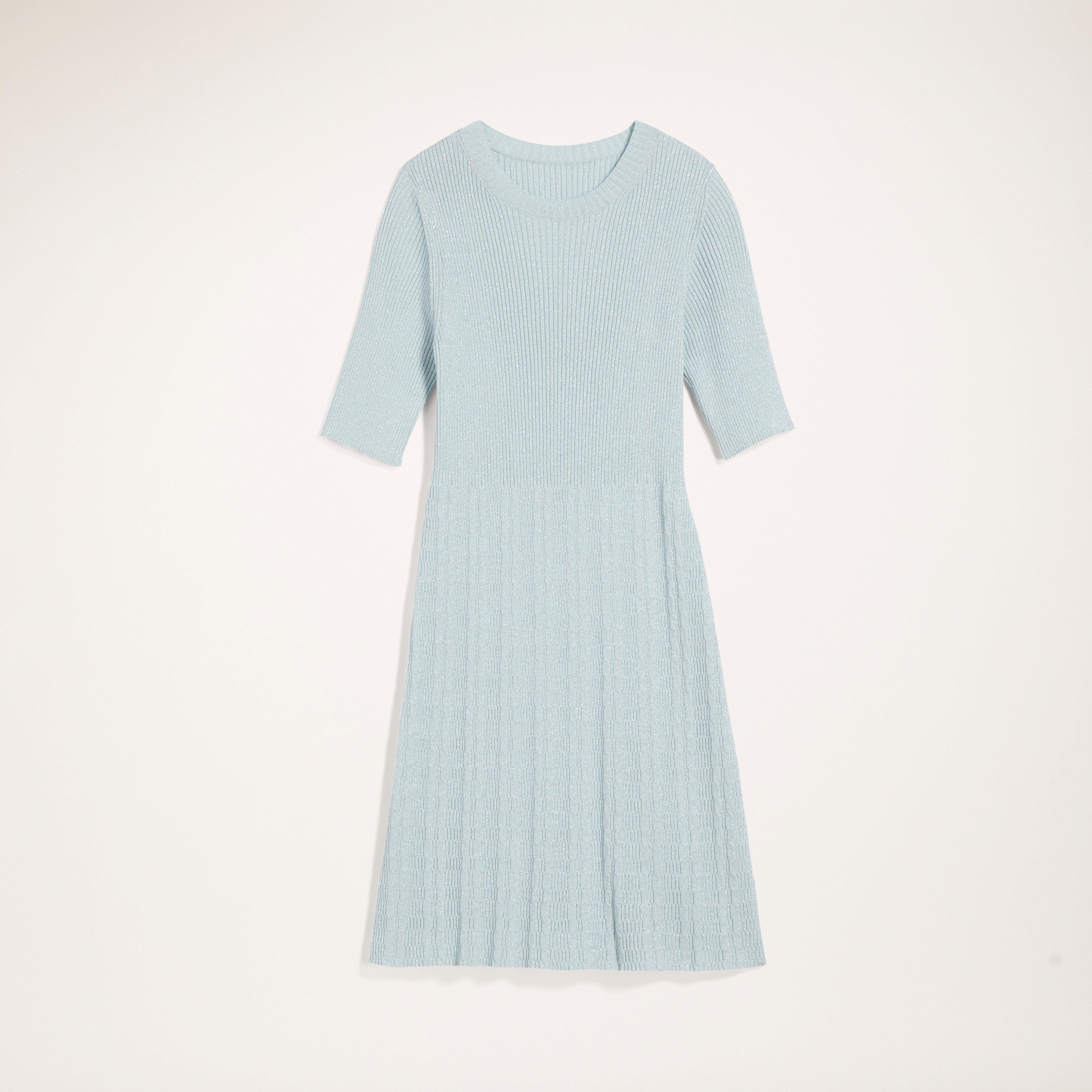 Lurex Crew Neck Dress