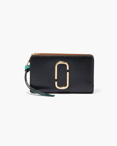 Marc by Marc jacobs The Snapshot Compact Wallet,BLACK/HONEY GINGER MULTI