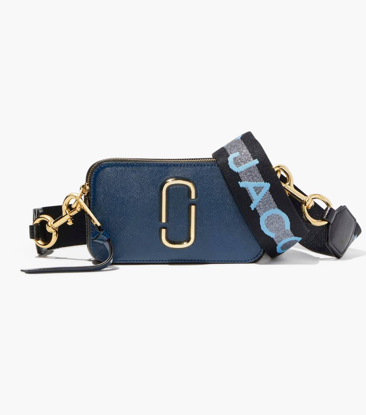 Marc Jacobs Snapshot DTM Camera Bag Dreamy Blue in Saffiano Leather with  Black-tone - US