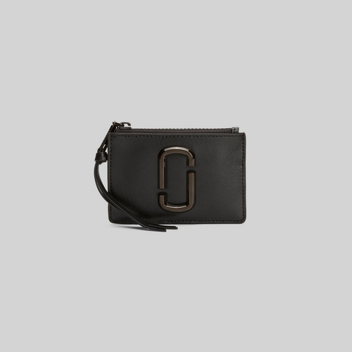 Marc Jacobs Snapshot DTM Top-Zip Multi Black Wallet