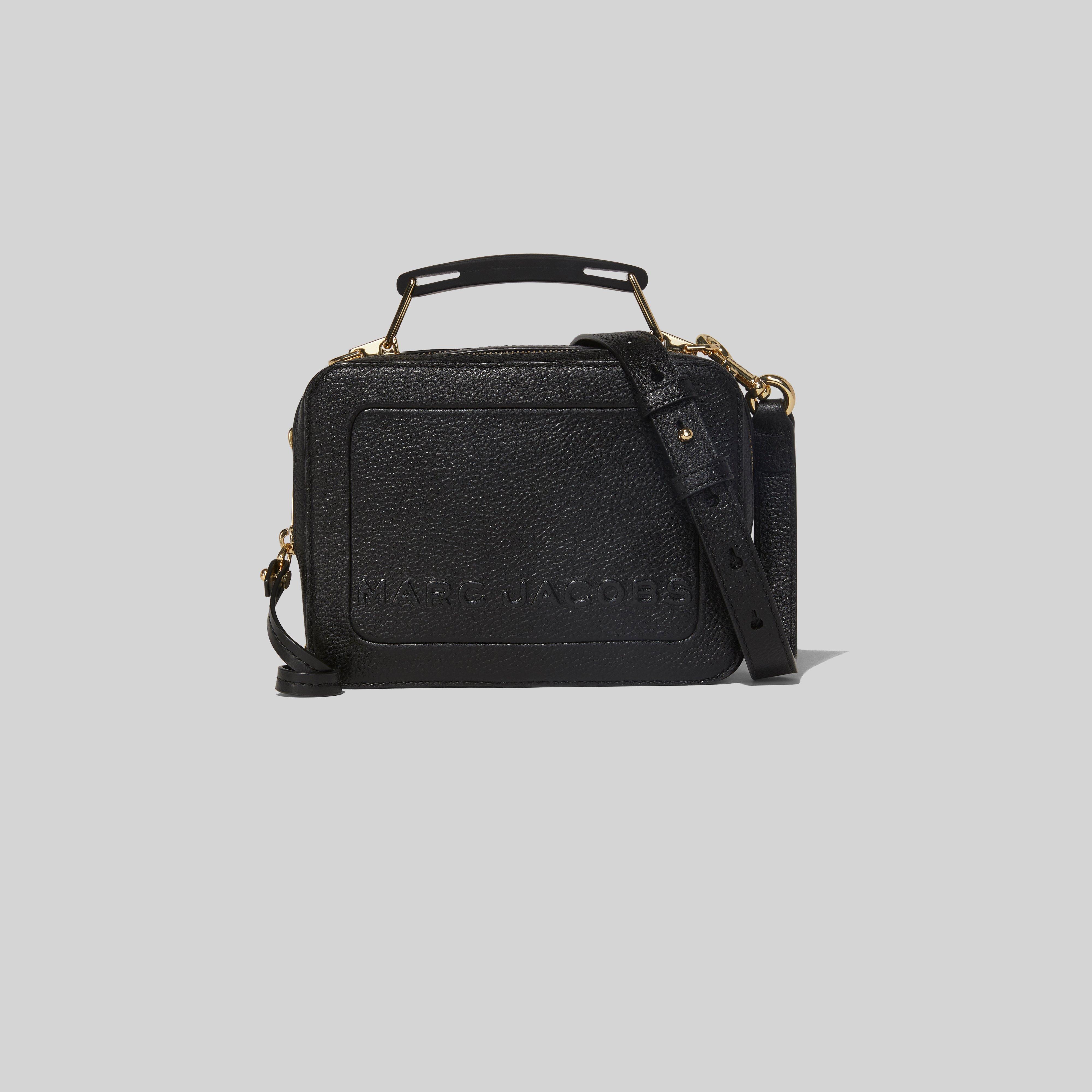 Marc Jacobs The Textured Mini Box Bag In Black