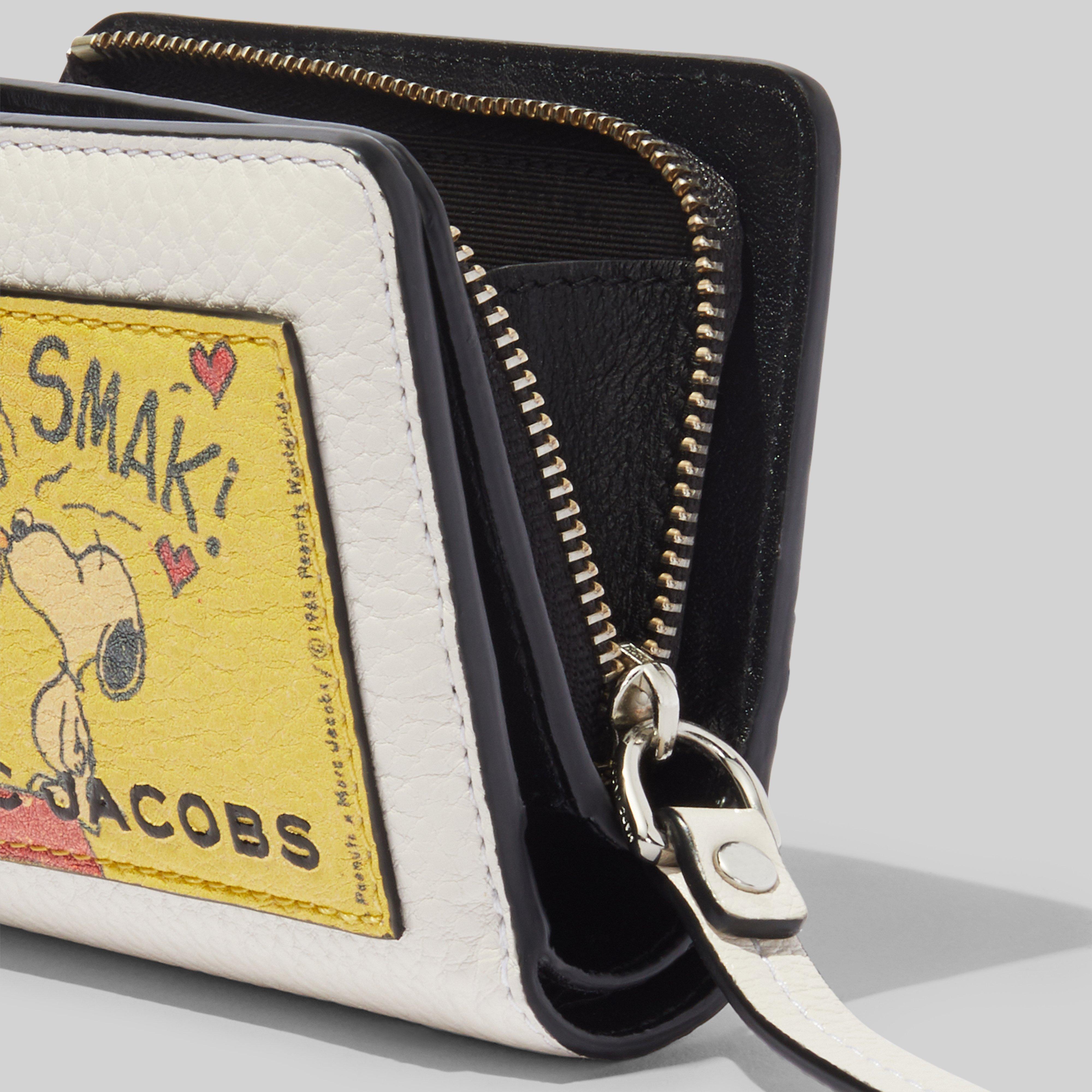 marc jacobs saffiano mini compact wallet