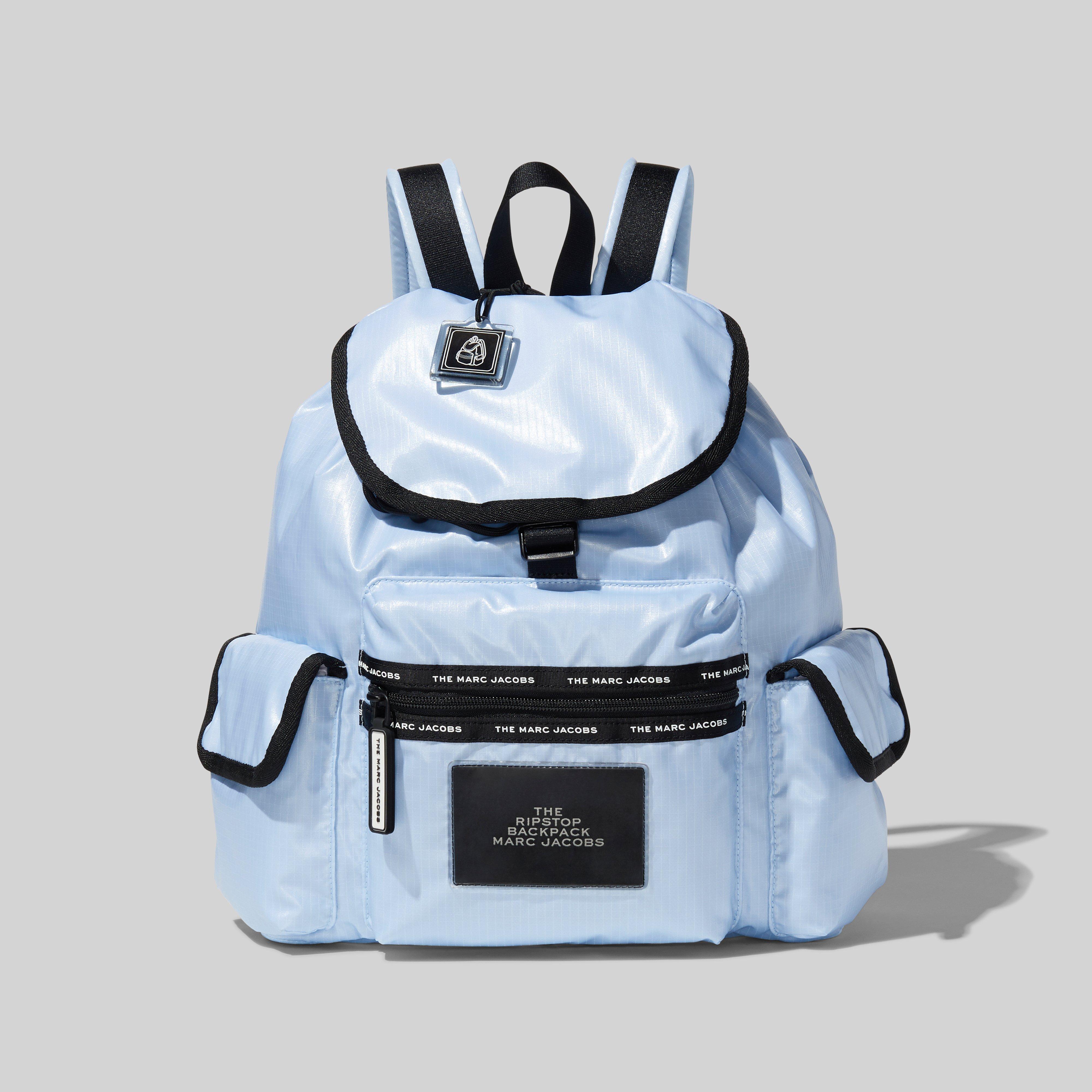 Marc Jacobs The Ripstop Backpack In Blue Mist
