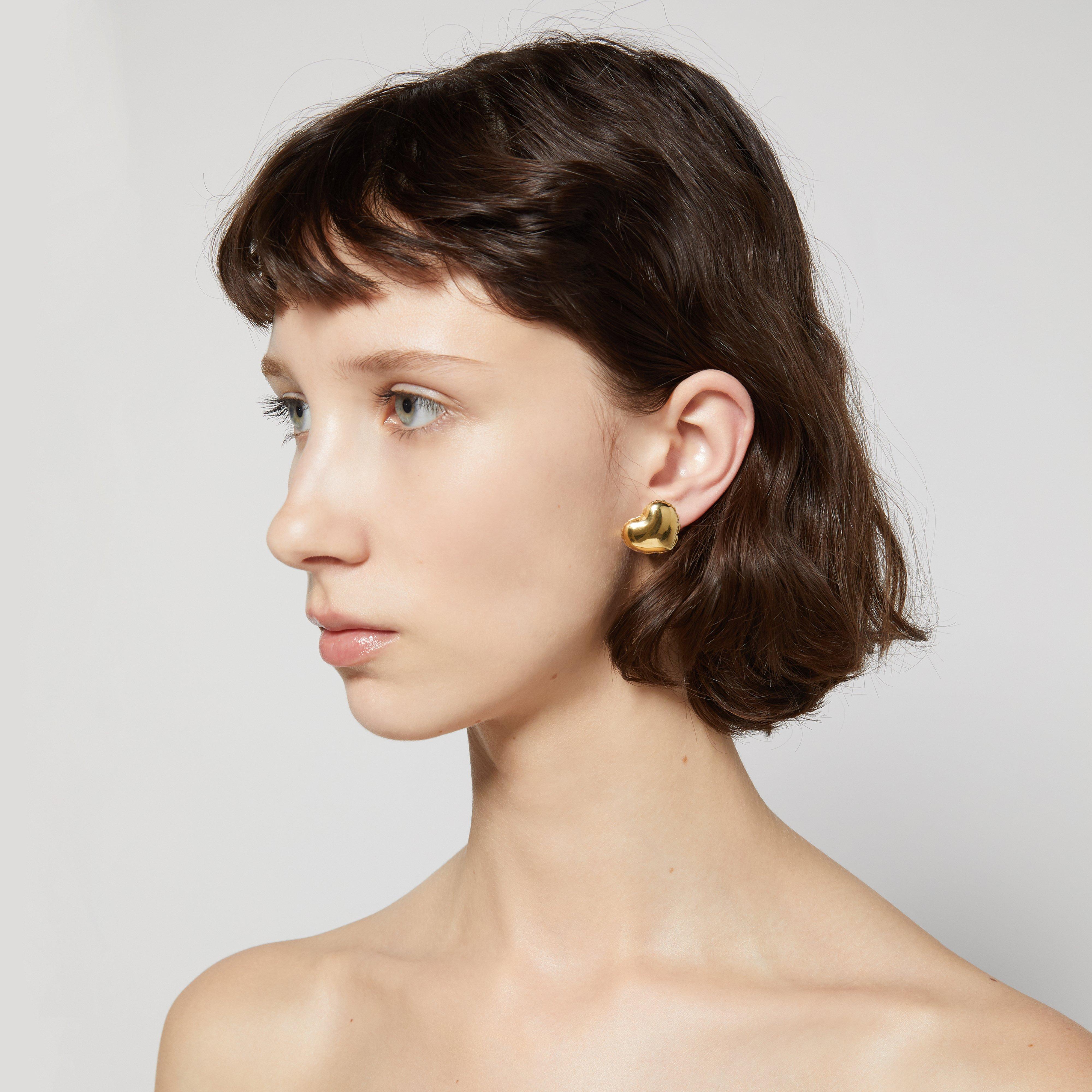 The Balloon Heart Studs--Alternate view