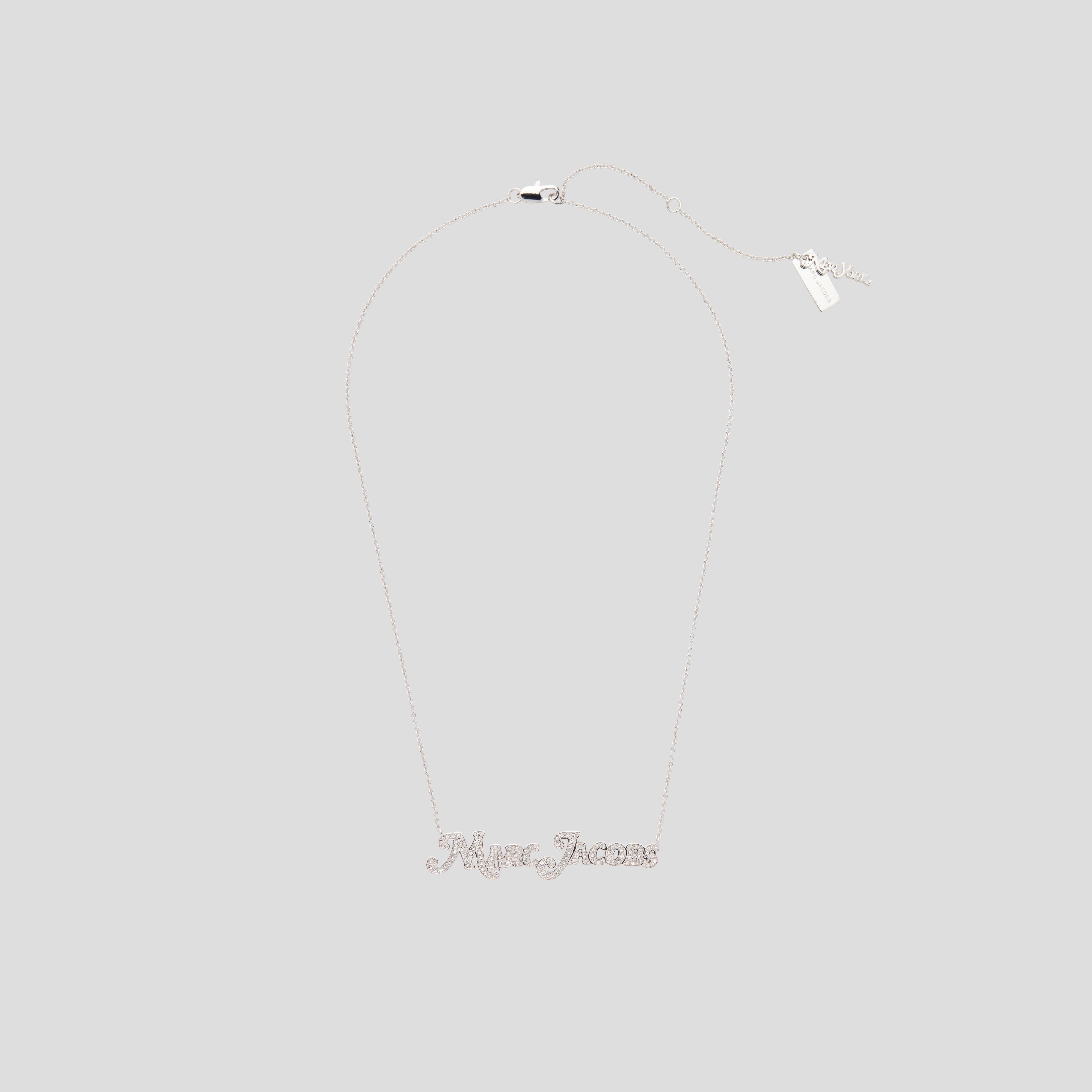 New York Magazine&reg; x Marc Jacobs The Small Strass MJ Nameplate Necklace