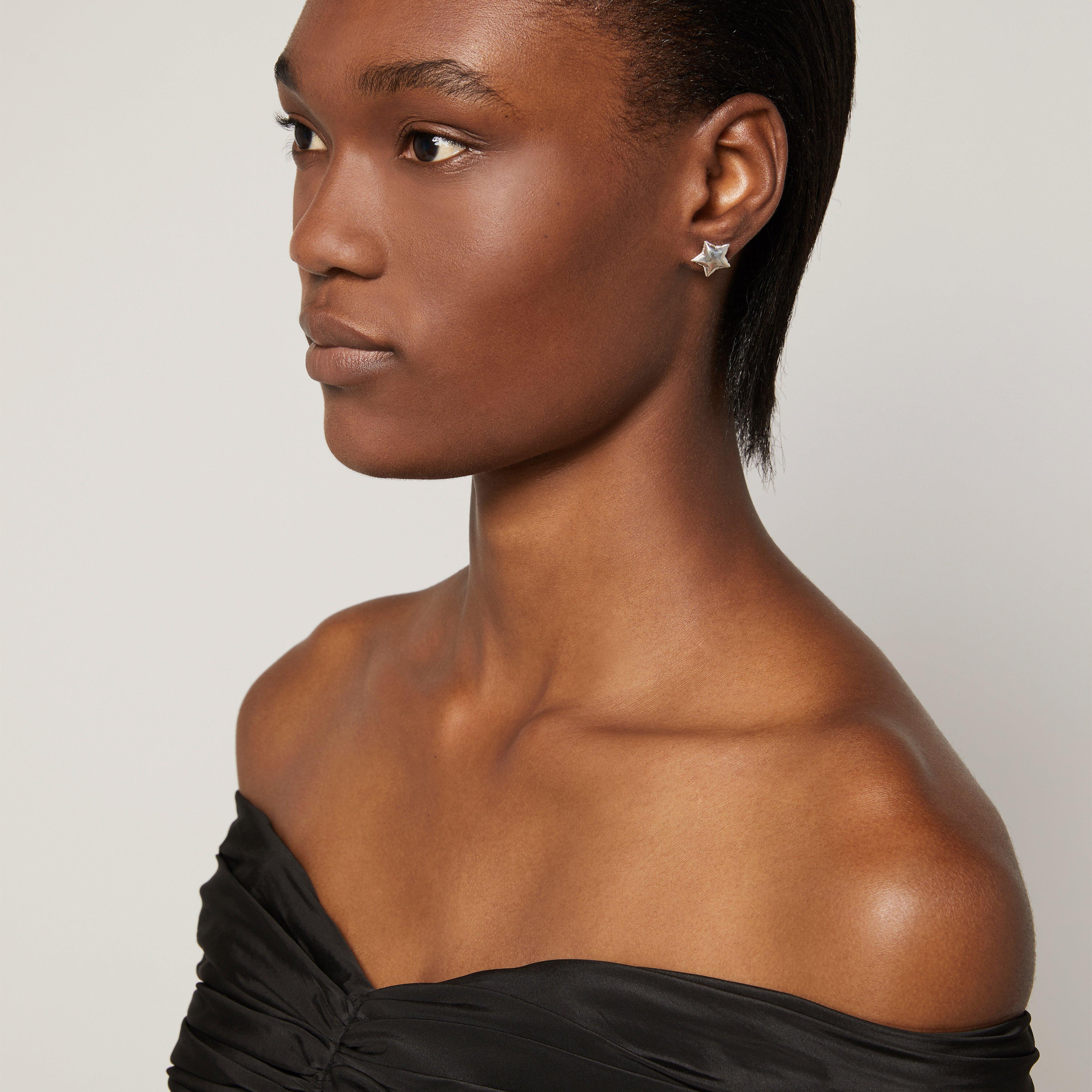 The Balloon Small Star Studs--Alternate view