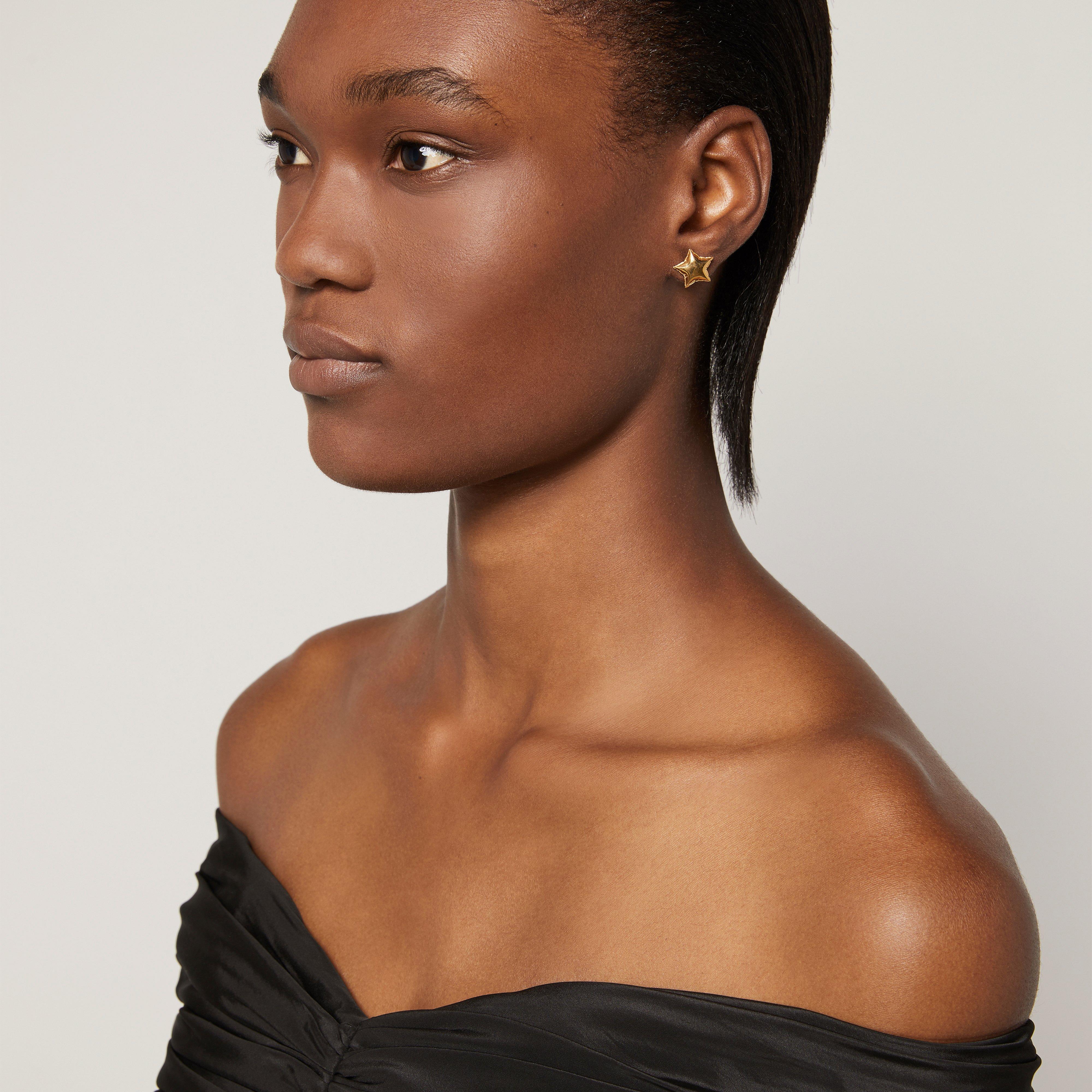 The Balloon Small Star Studs--Alternate view