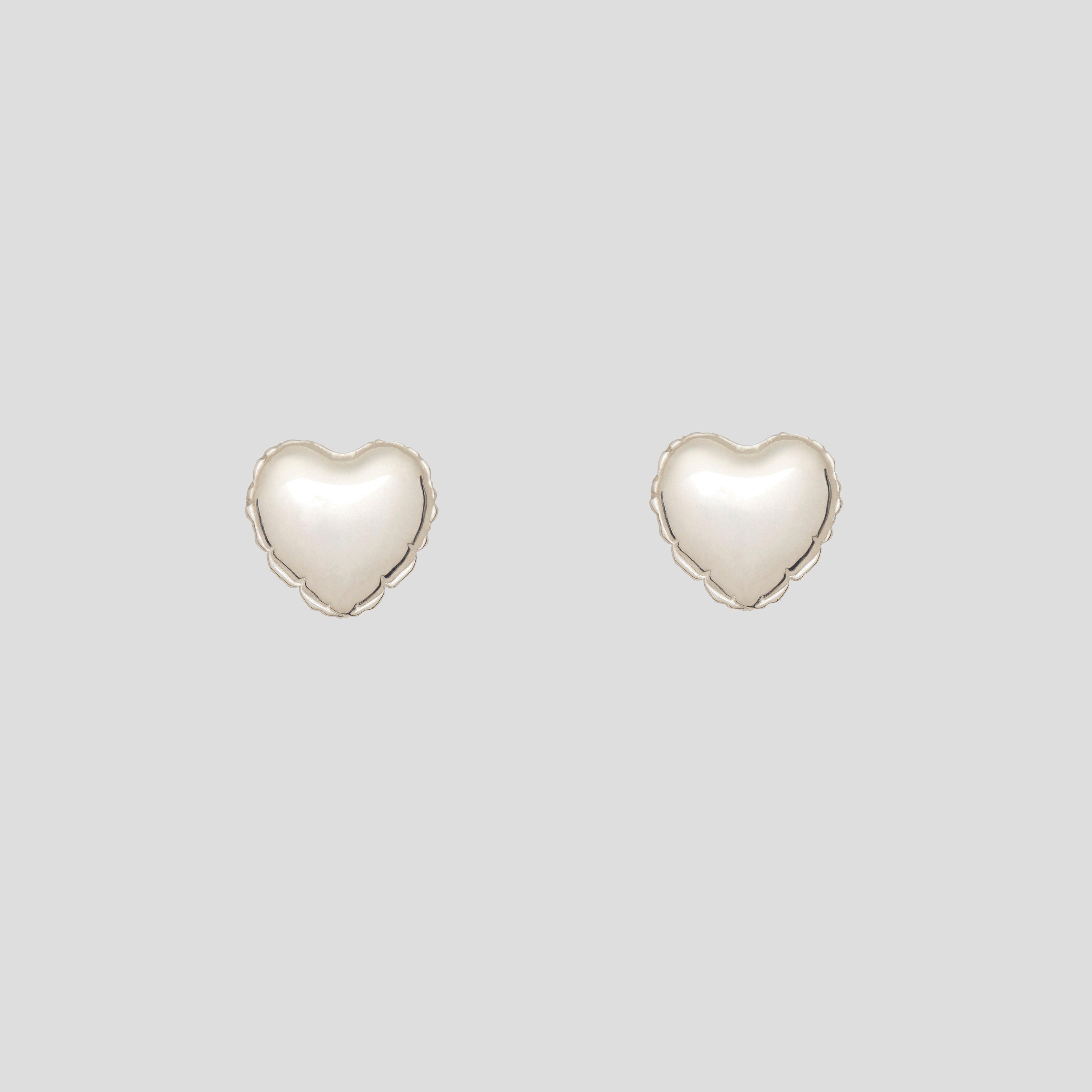 The Balloon Small Heart Studs