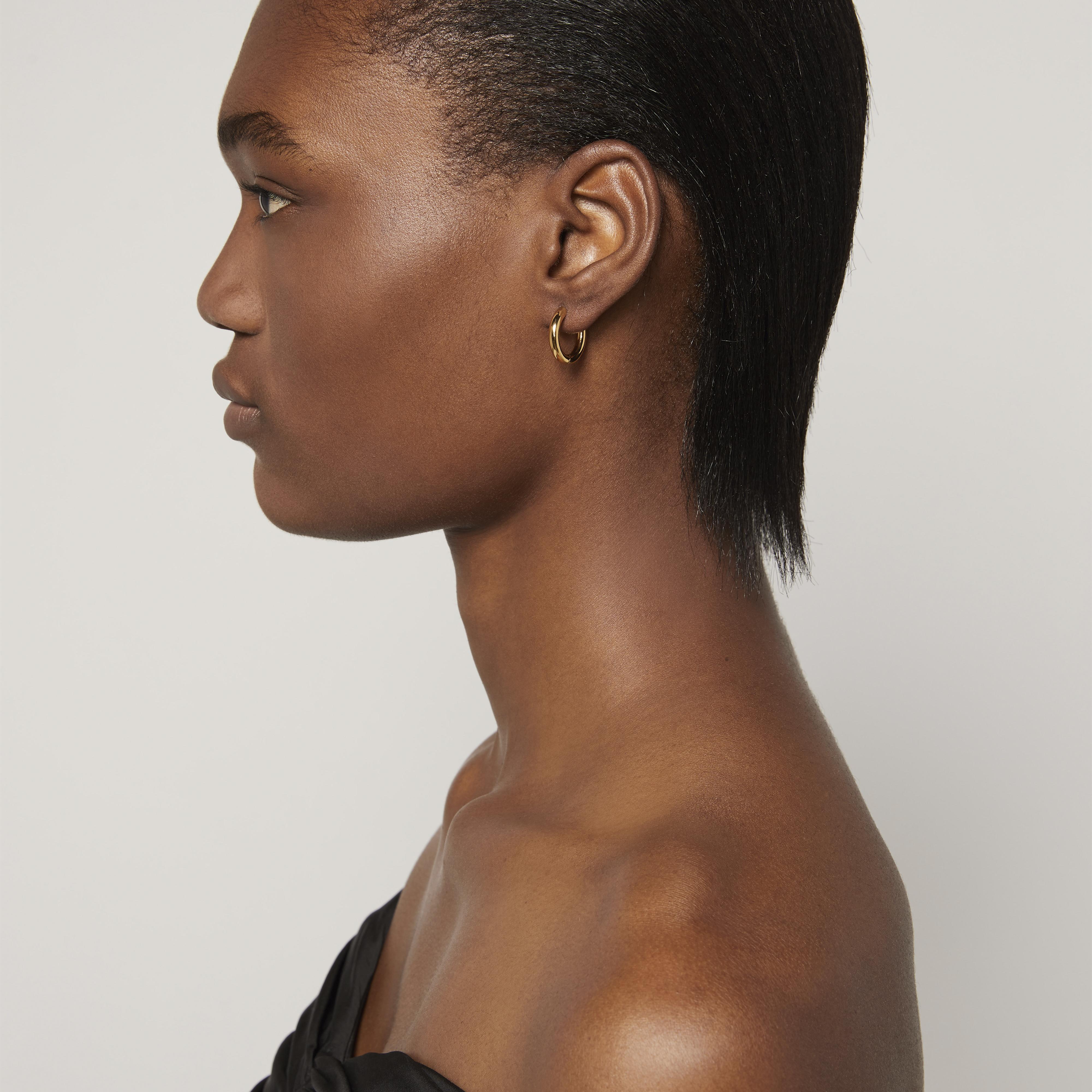 The Bubbly Hinge Hoops--Alternate view