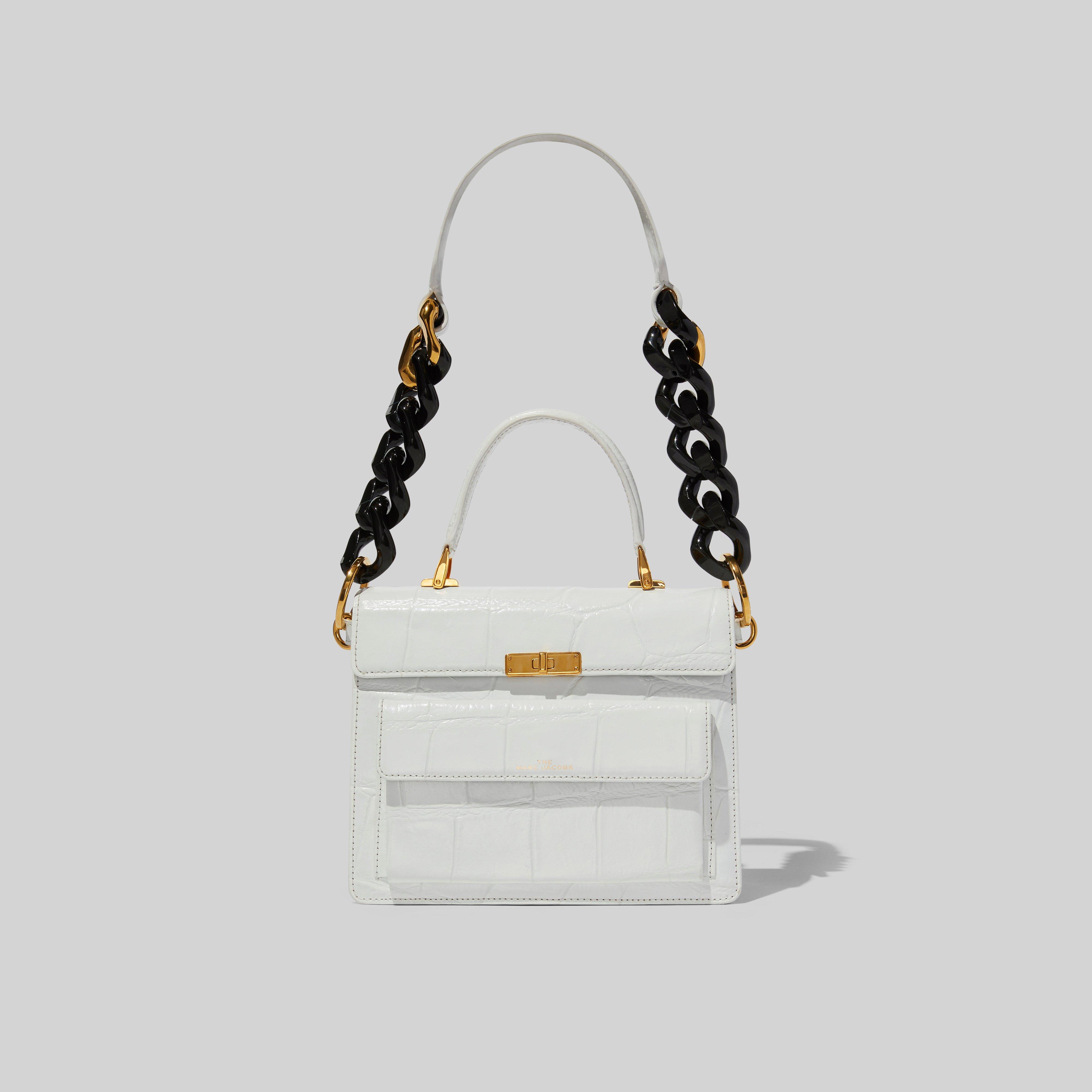 Marc Jacobs The Uptown Croc Bag In White | ModeSens