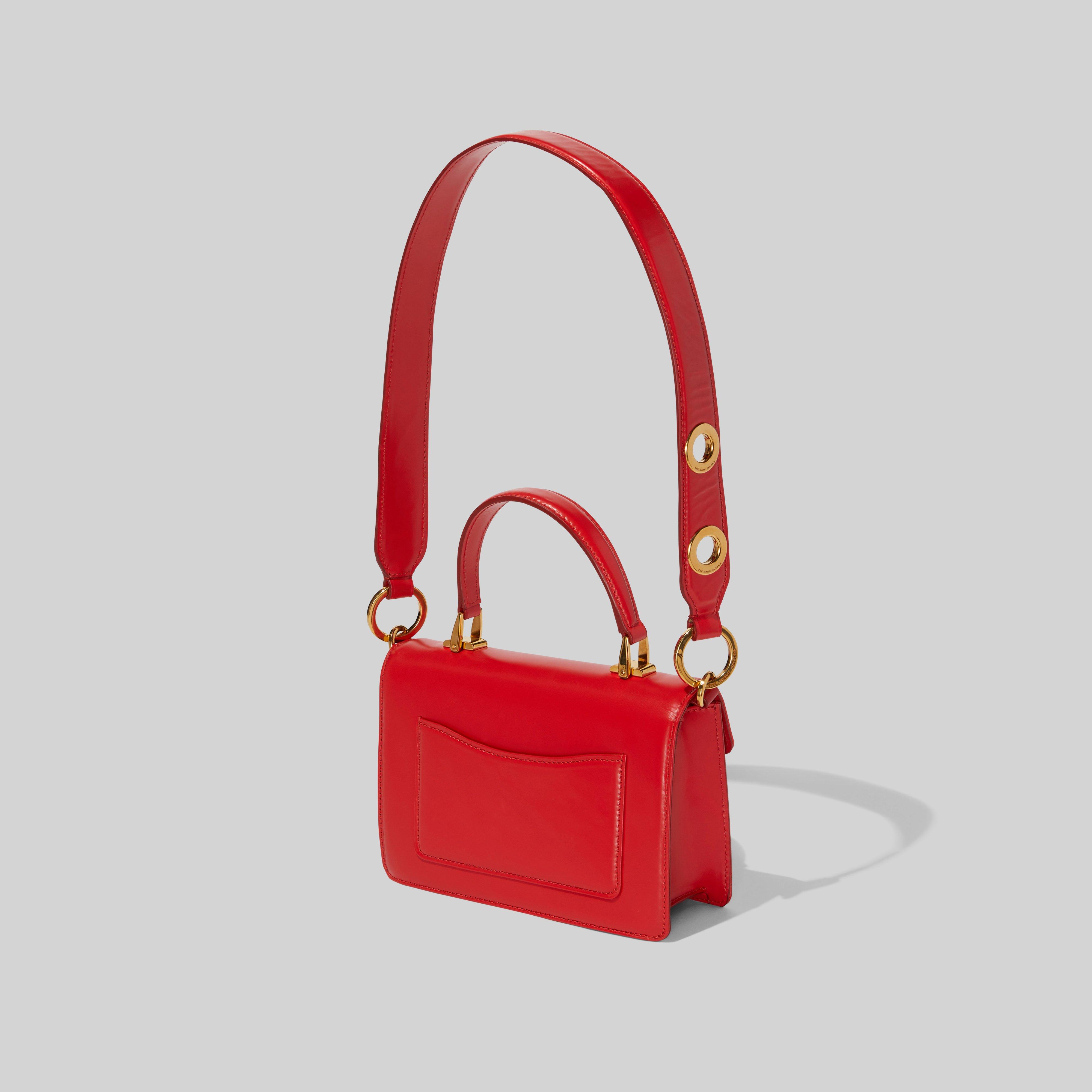 red over the shoulder bag