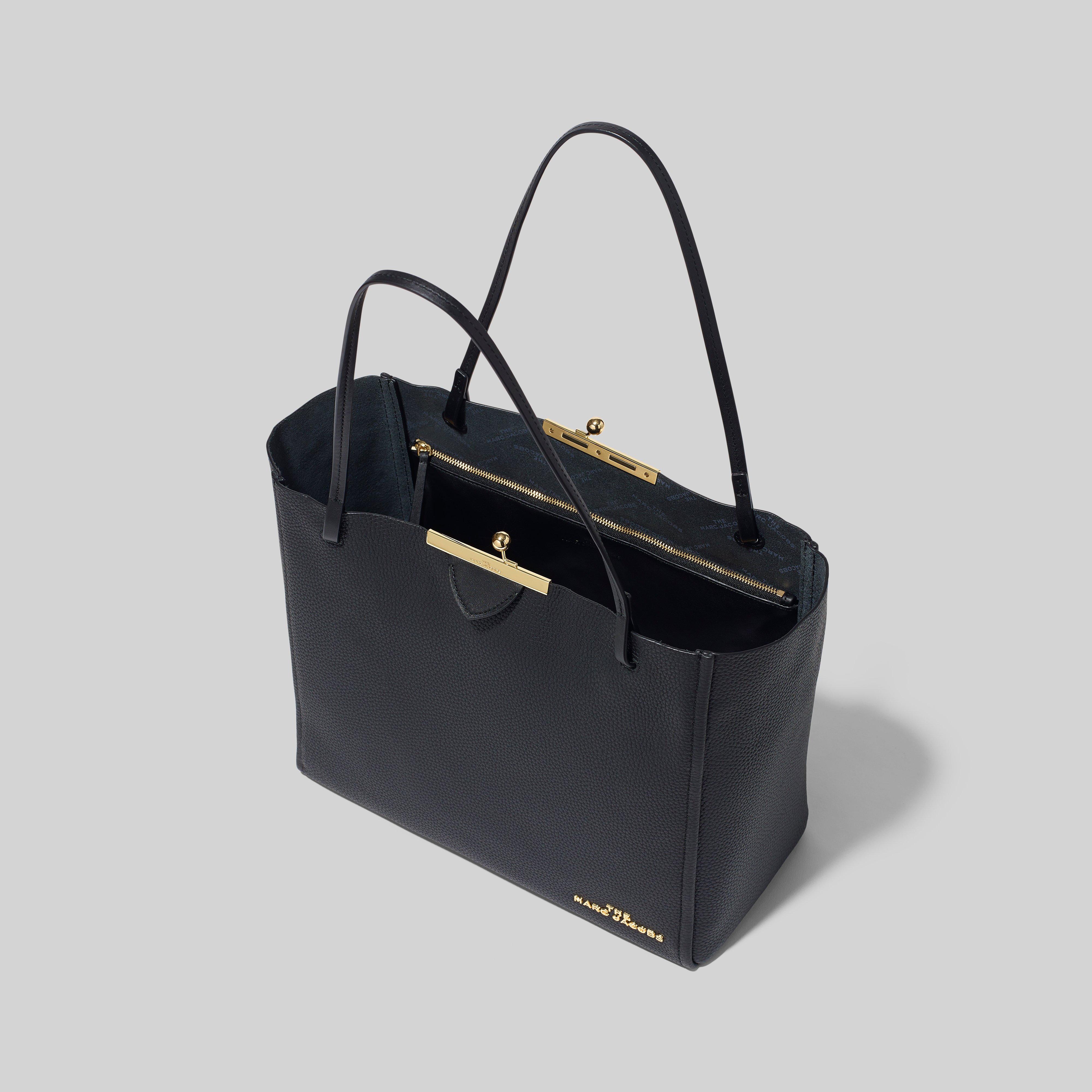 marc jacobs lock that leather tote bag