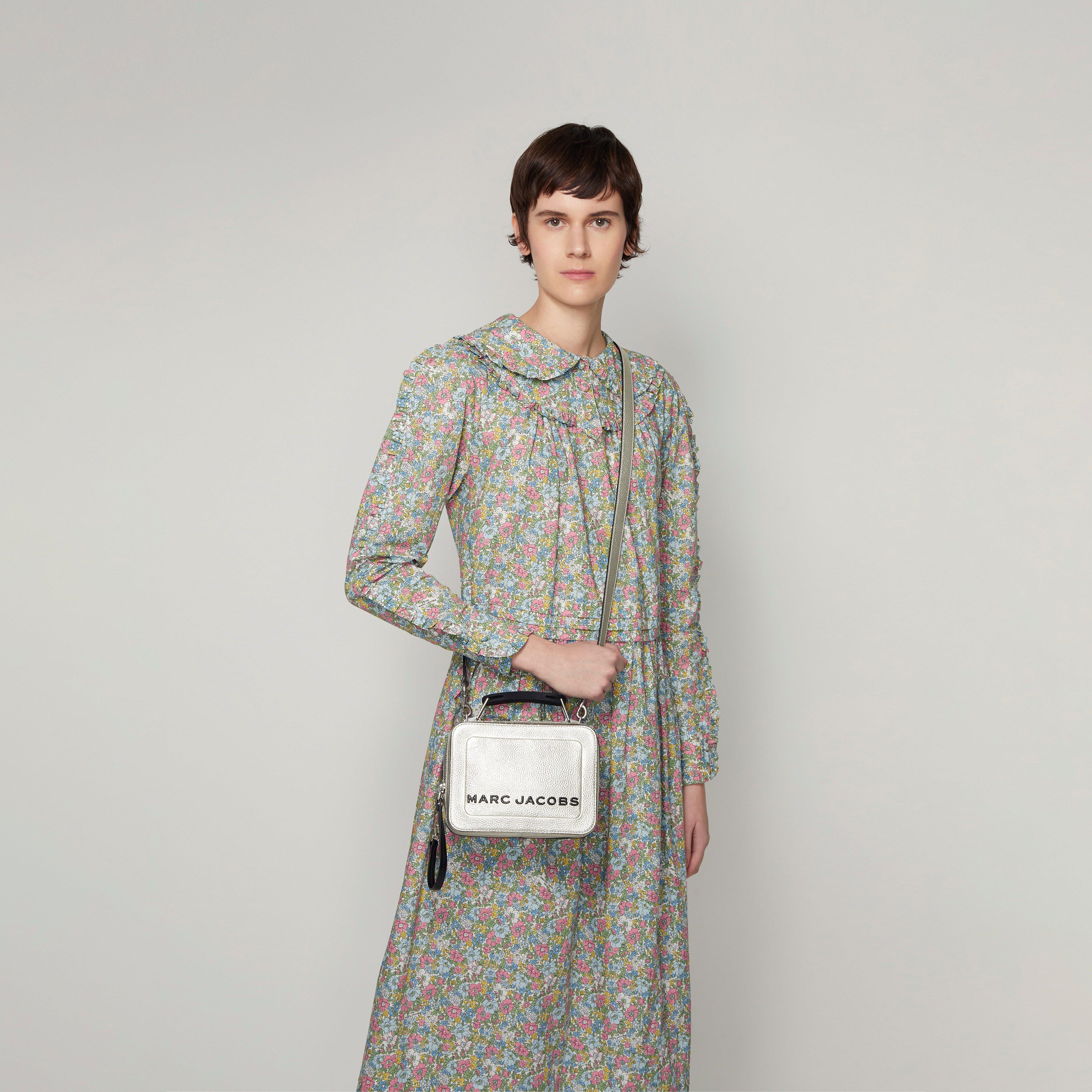 The Metallic Textured Mini Box Bag