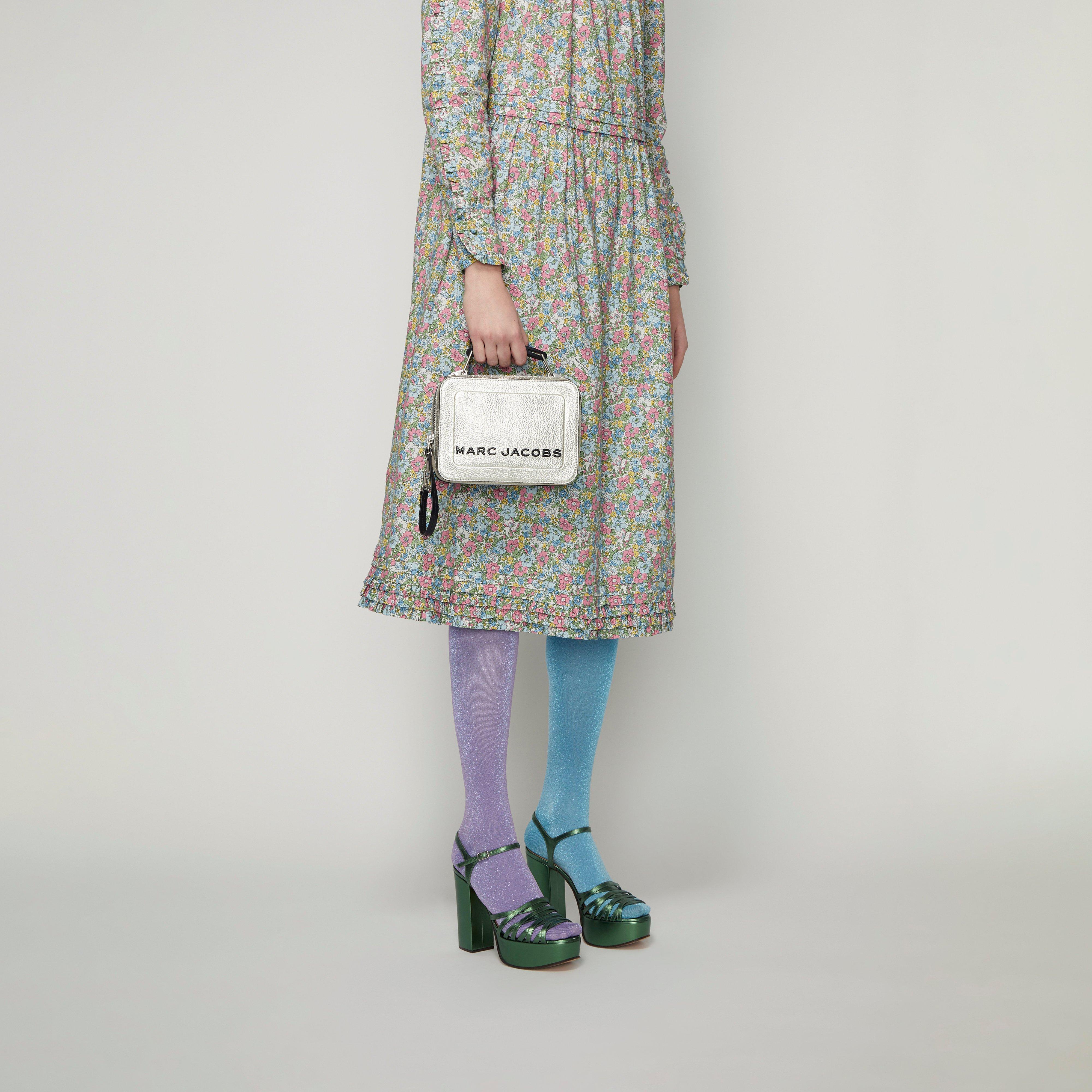 The Metallic Textured Mini Box Bag