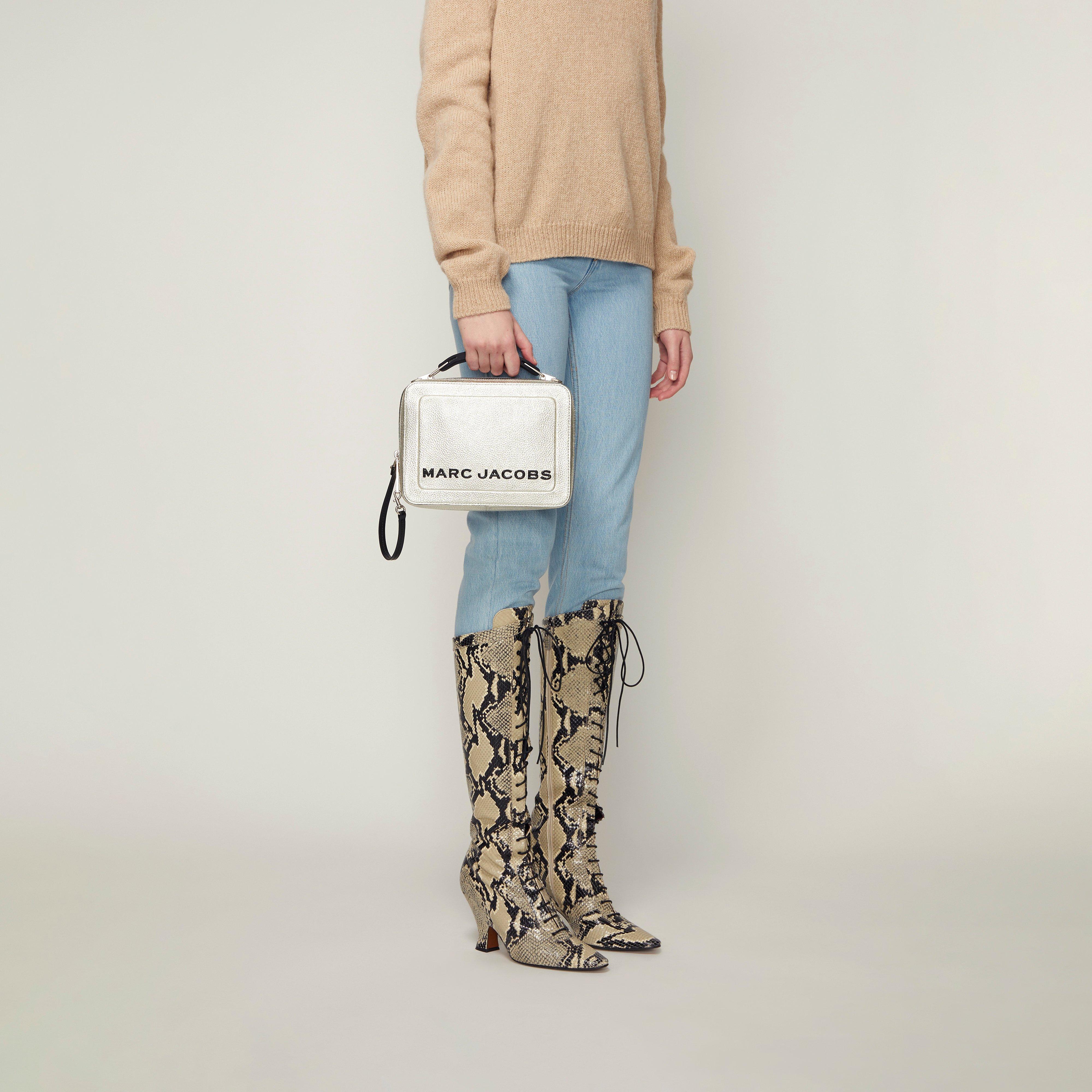 The Metallic Textured Box Bag