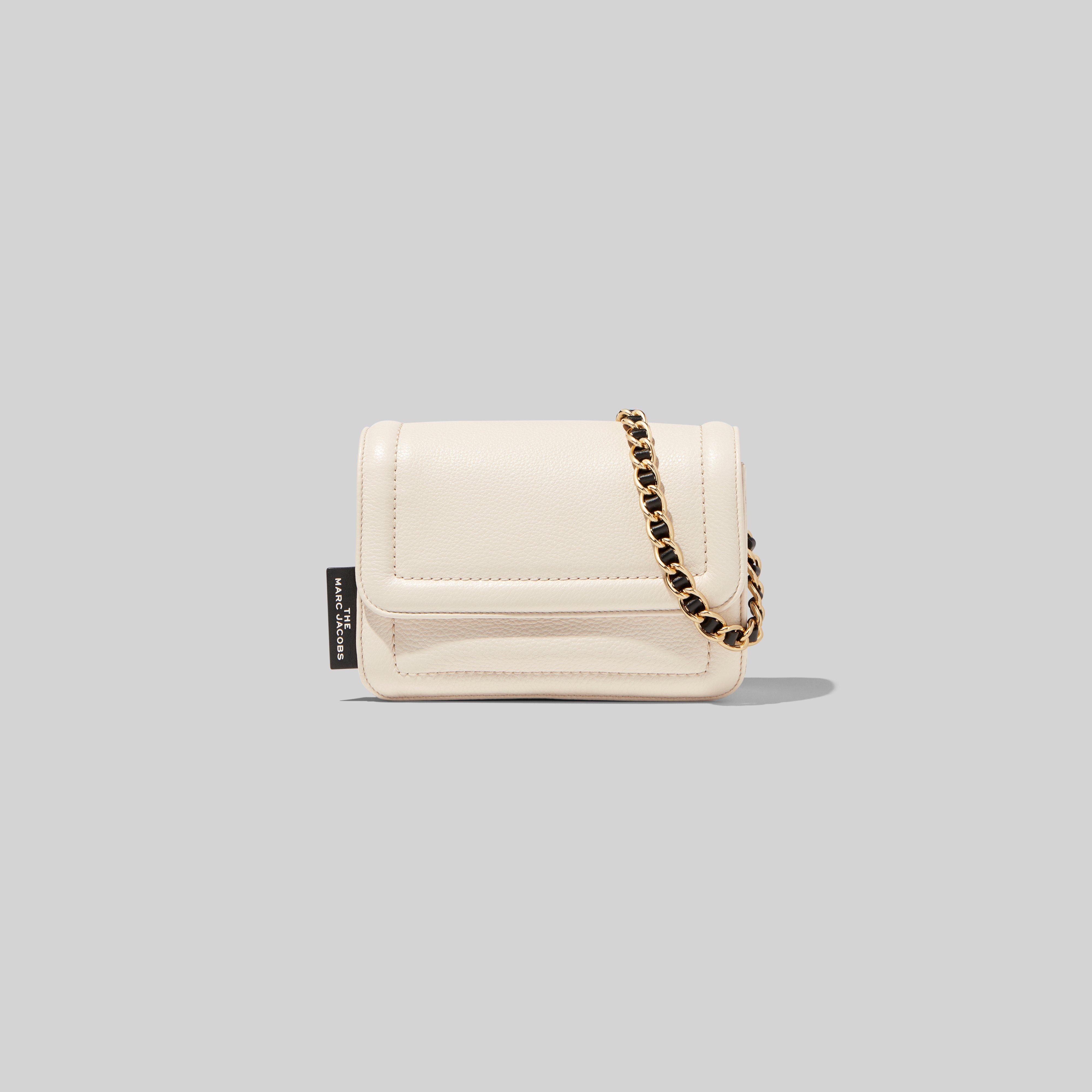 Shop Marc Jacobs The Mini Cushion Bag In Ivory